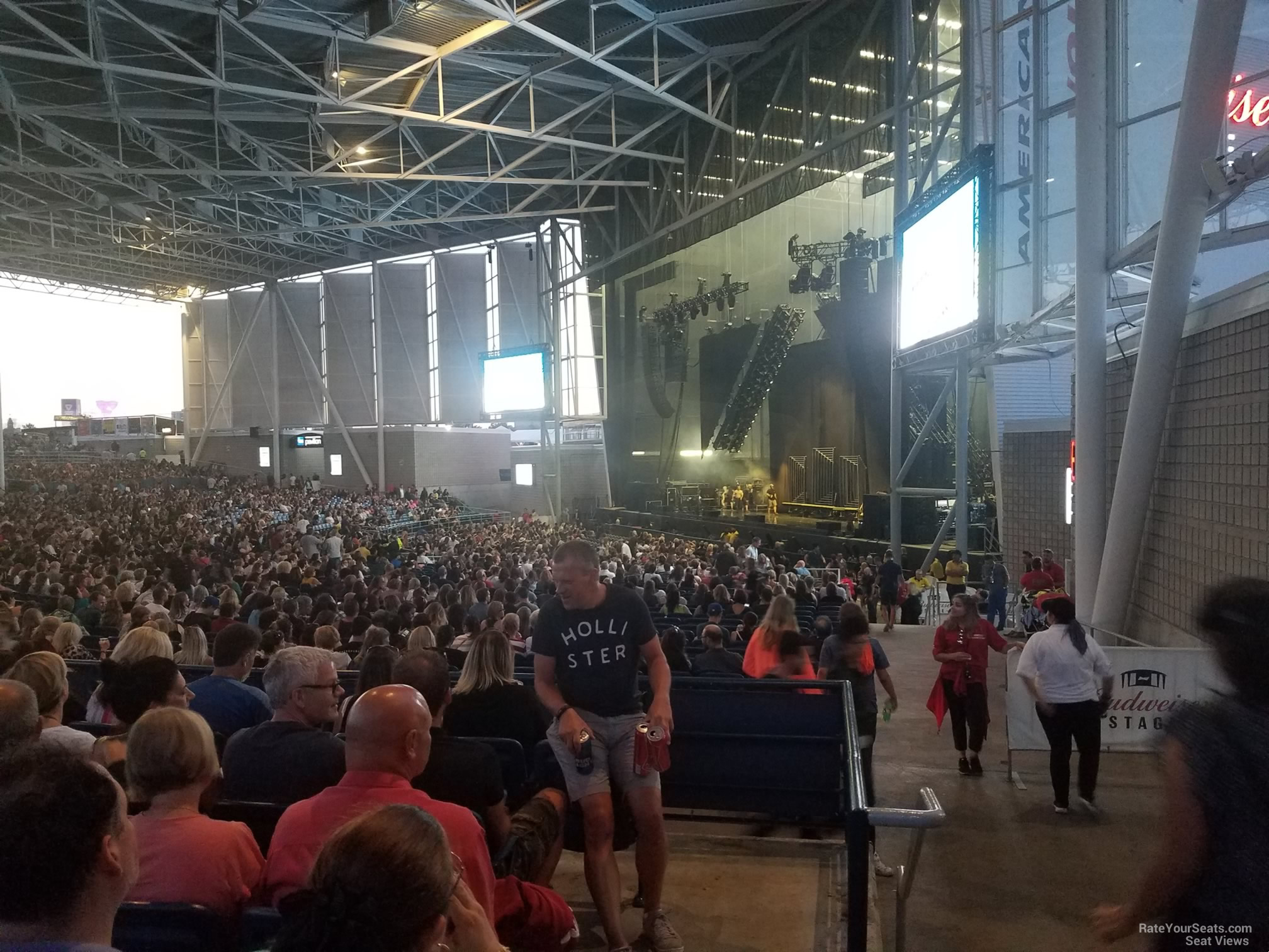 section 301 seat view  - budweiser stage