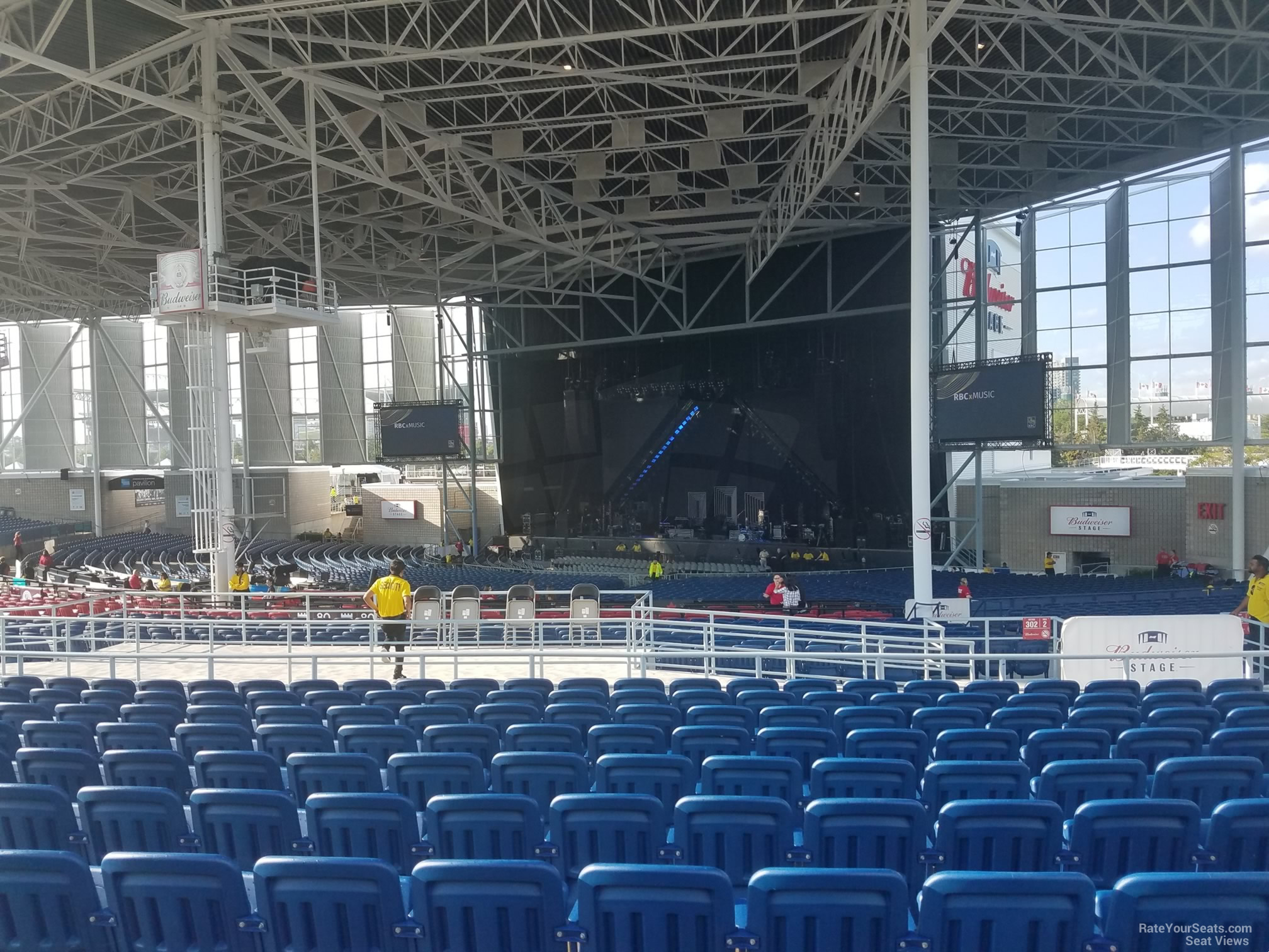 section 403, row l seat view  - budweiser stage