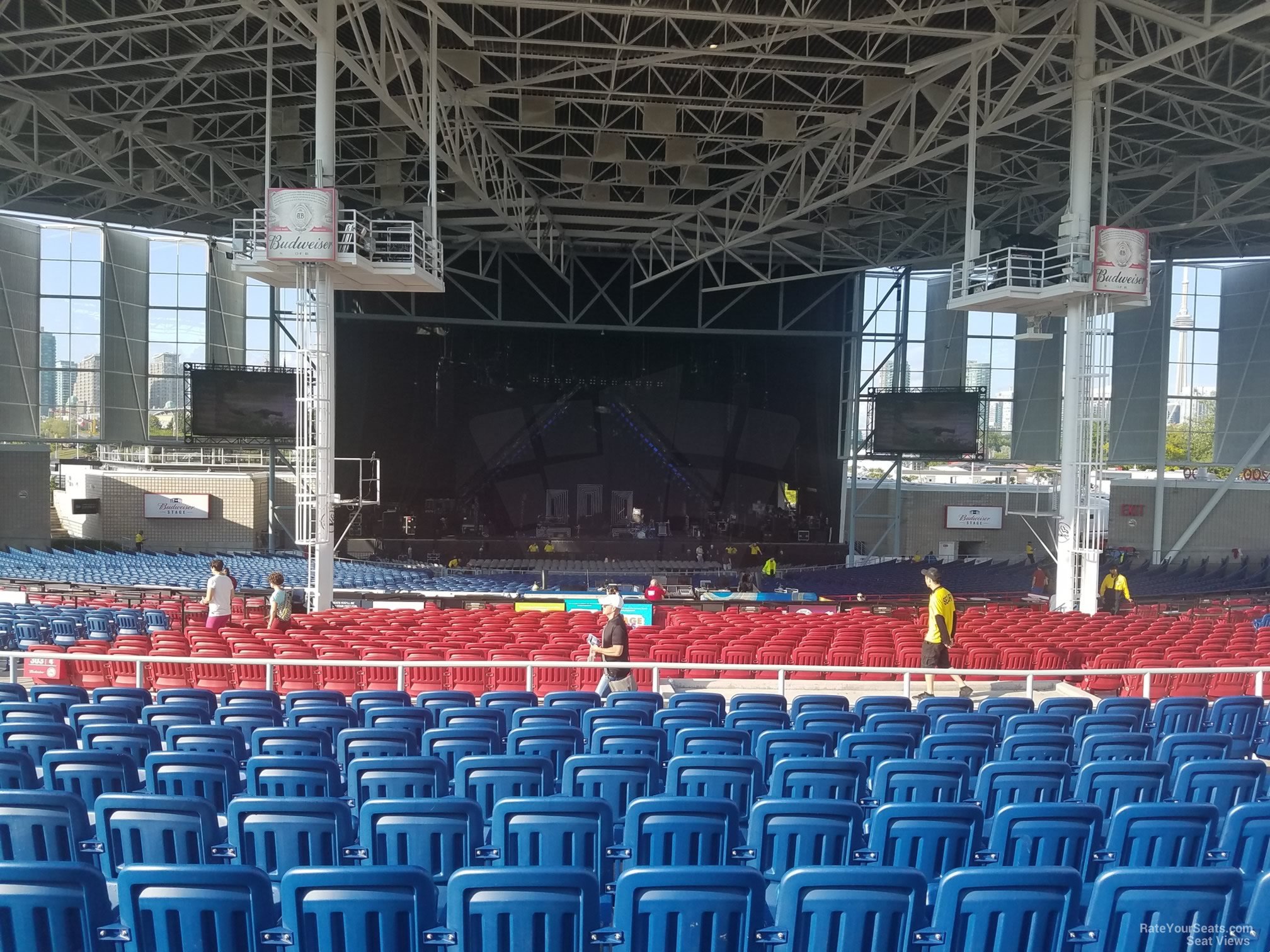 section 406, row l seat view  - budweiser stage