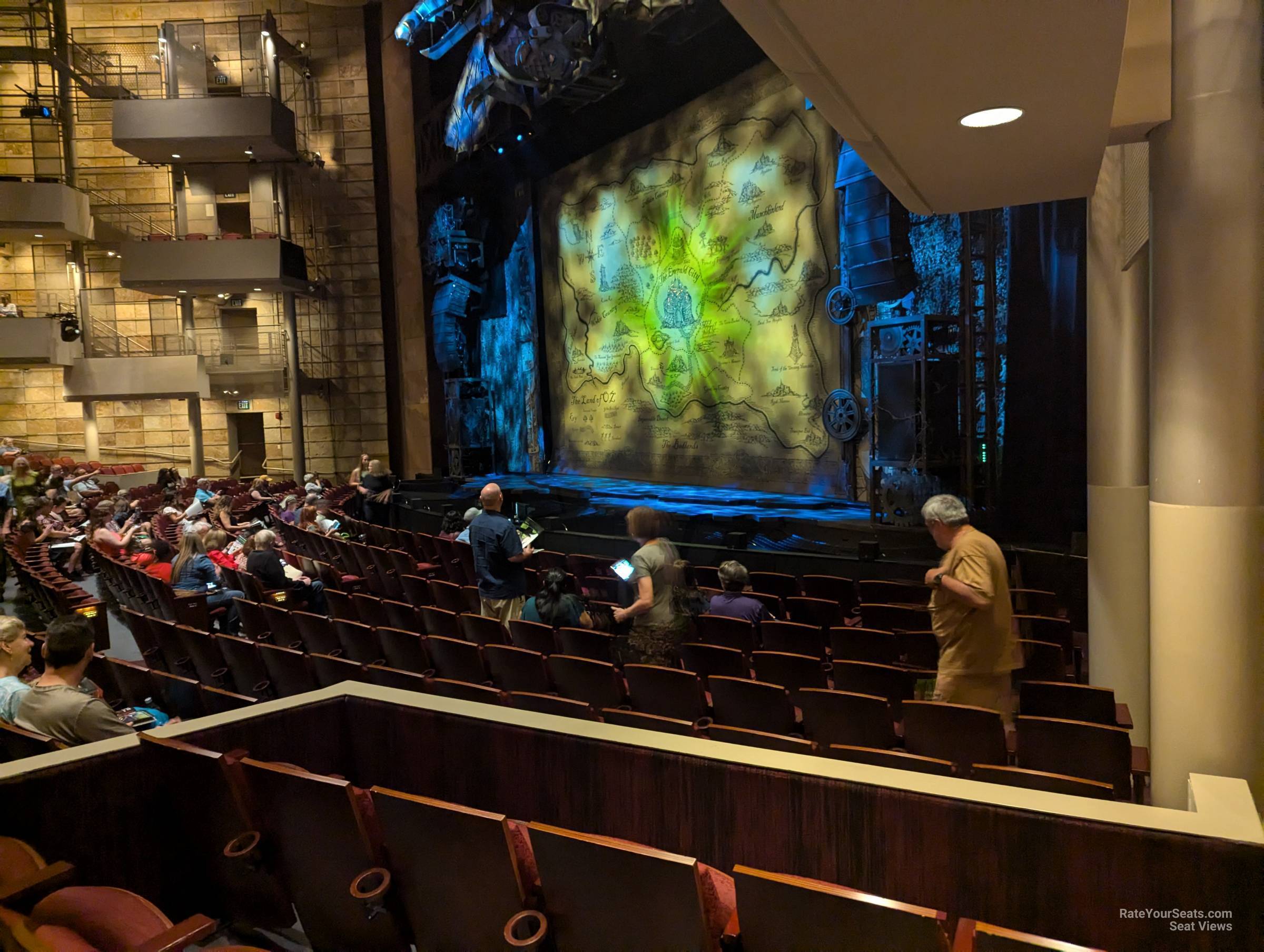 view from orchestra a row h seat view - buell theatre