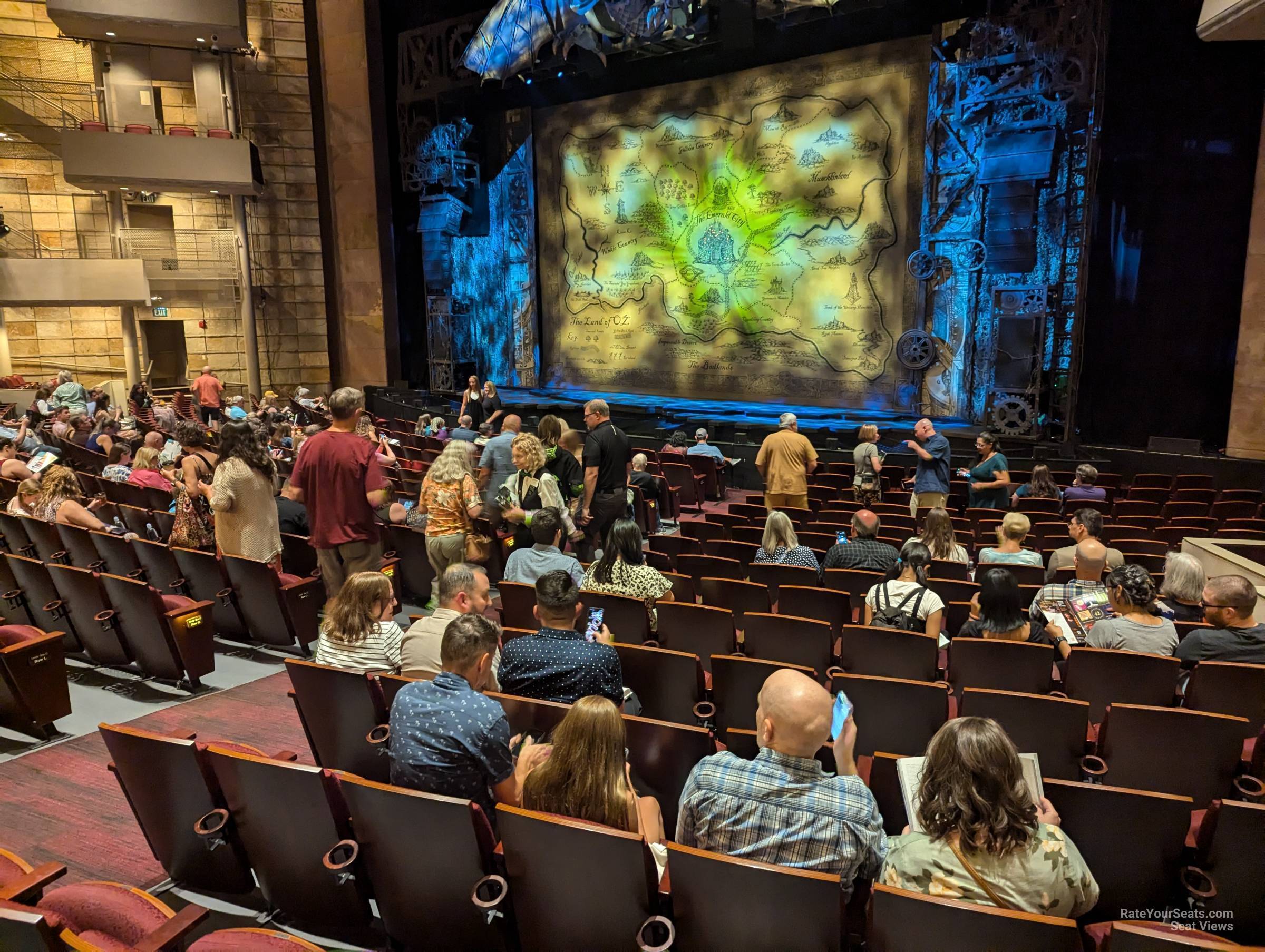 view from orchestra b row n seat view - buell theatre