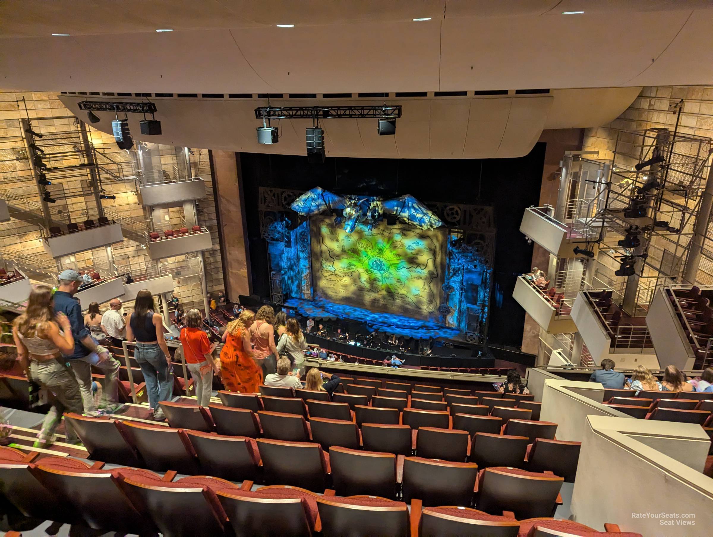 view from balcony b row j seat view - buell theatre