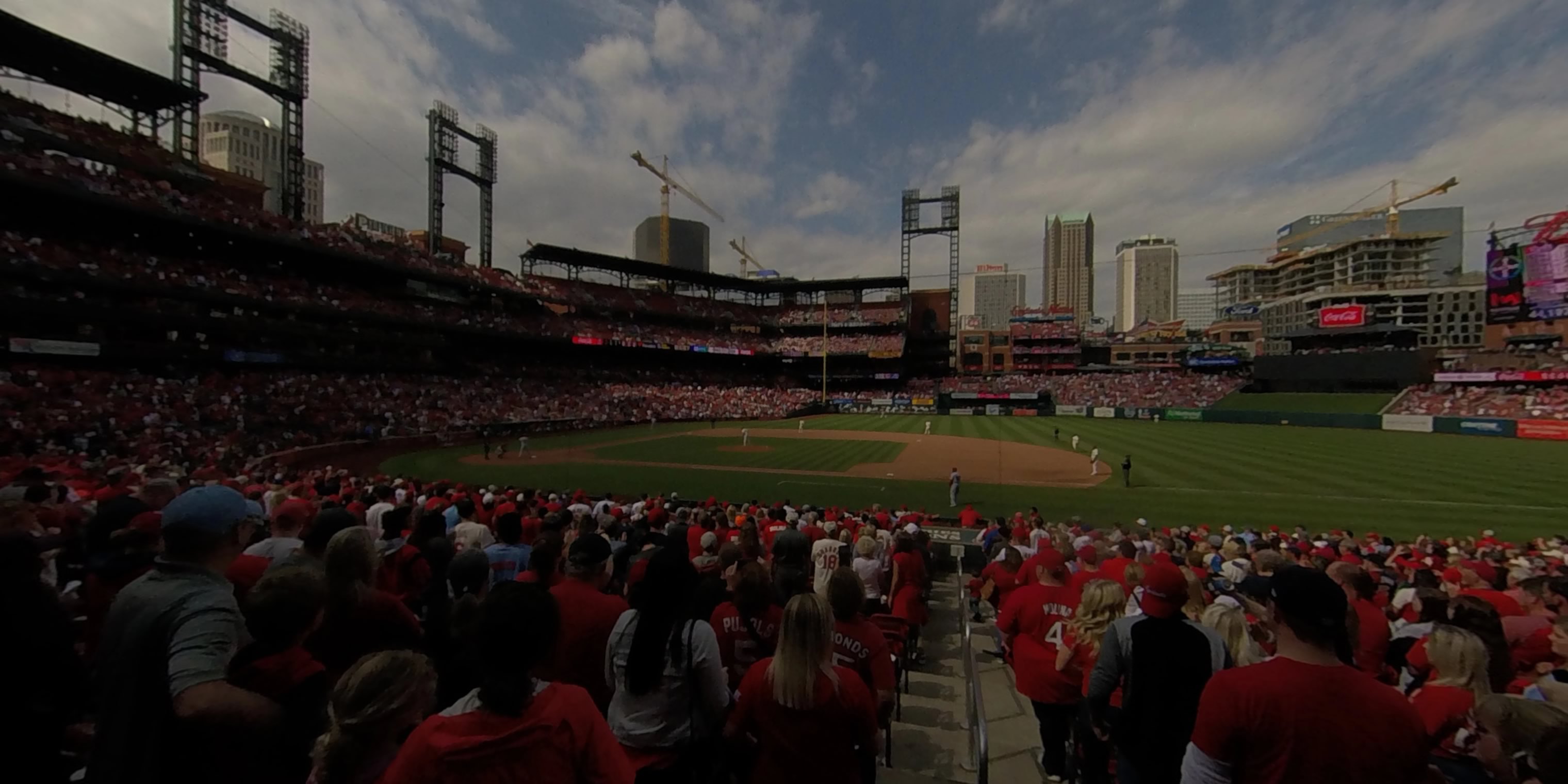 section 143 panoramic seat view  - busch stadium