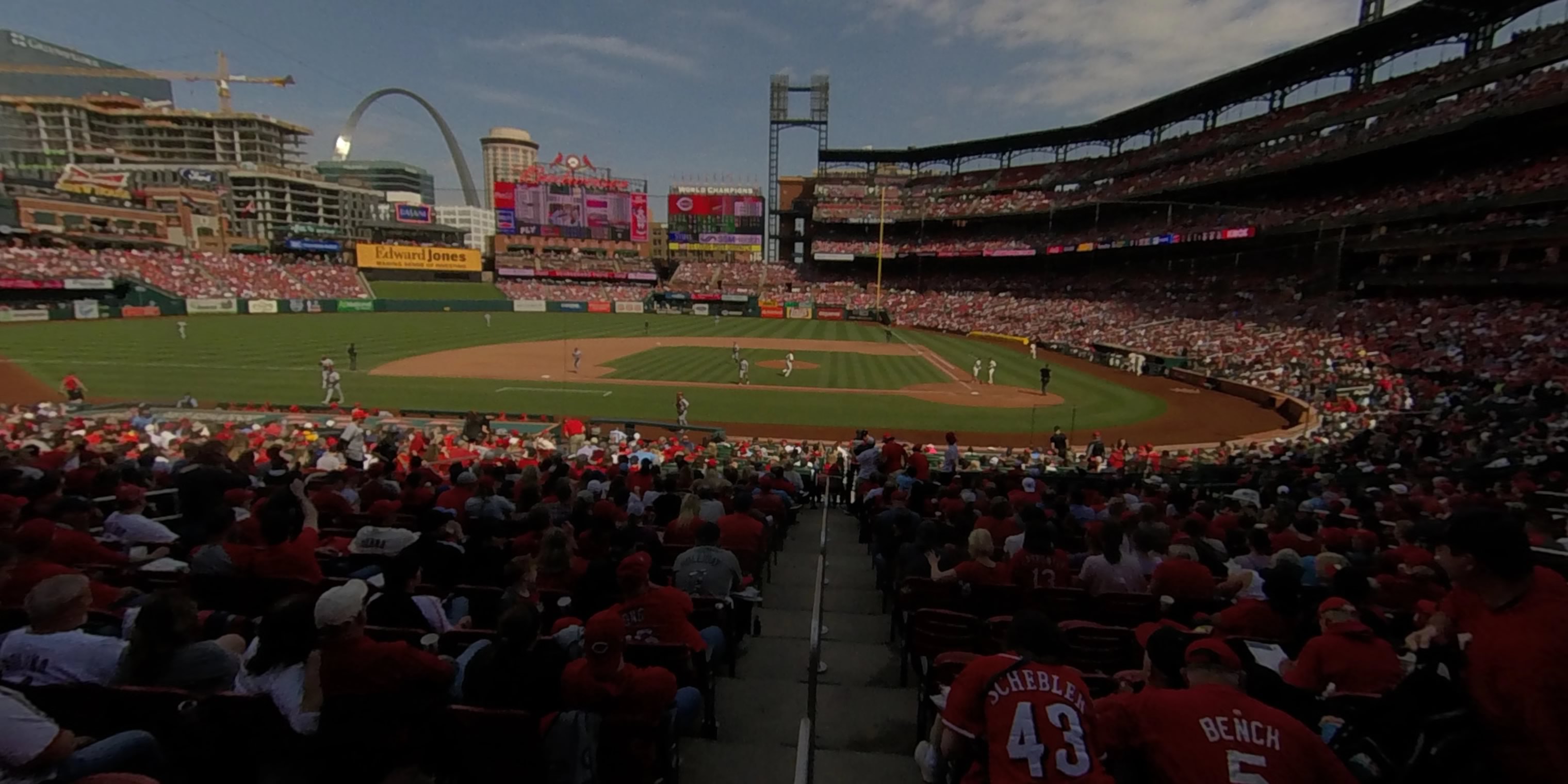 Saint Louis, MO—July 5, 2021; entrance to brick Busch Stadium and