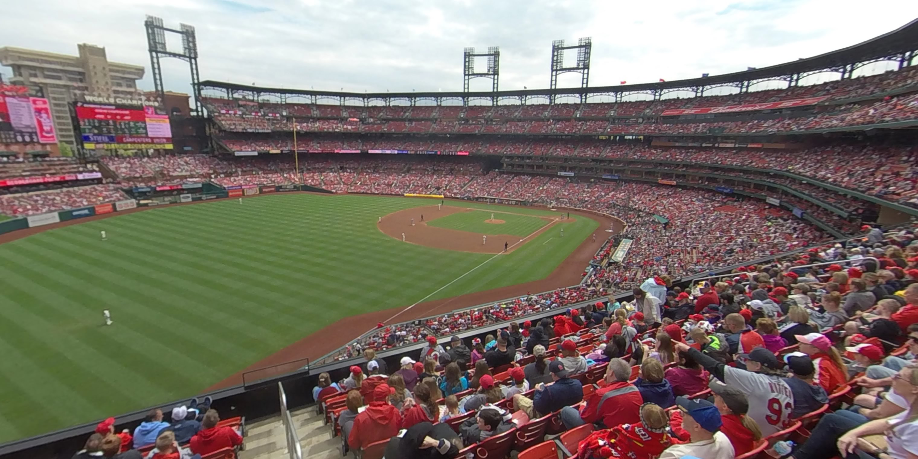 Left Field Wall - Busch Stadium  Busch stadium, Baseball field, Field