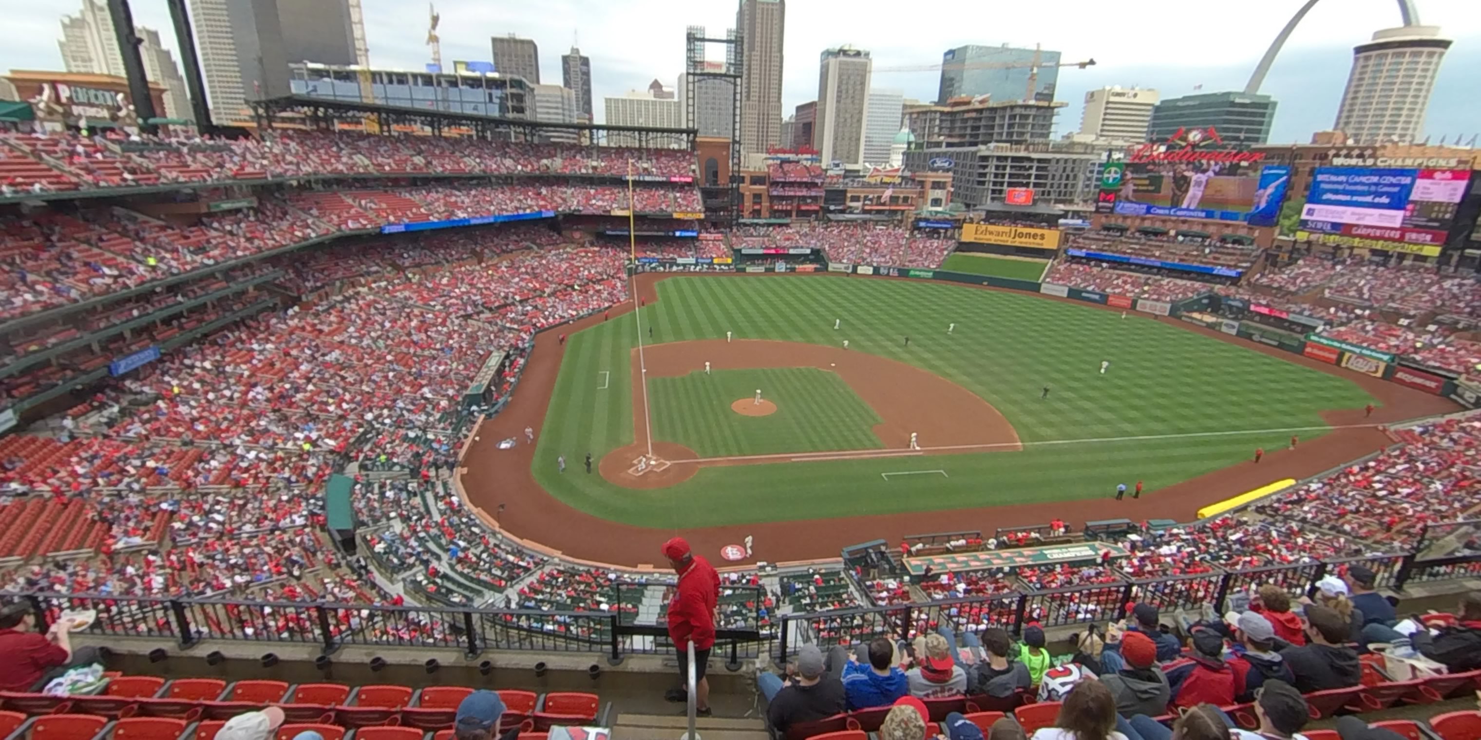 Right Field Pavilion Busch Stadium, 0234. Game day.