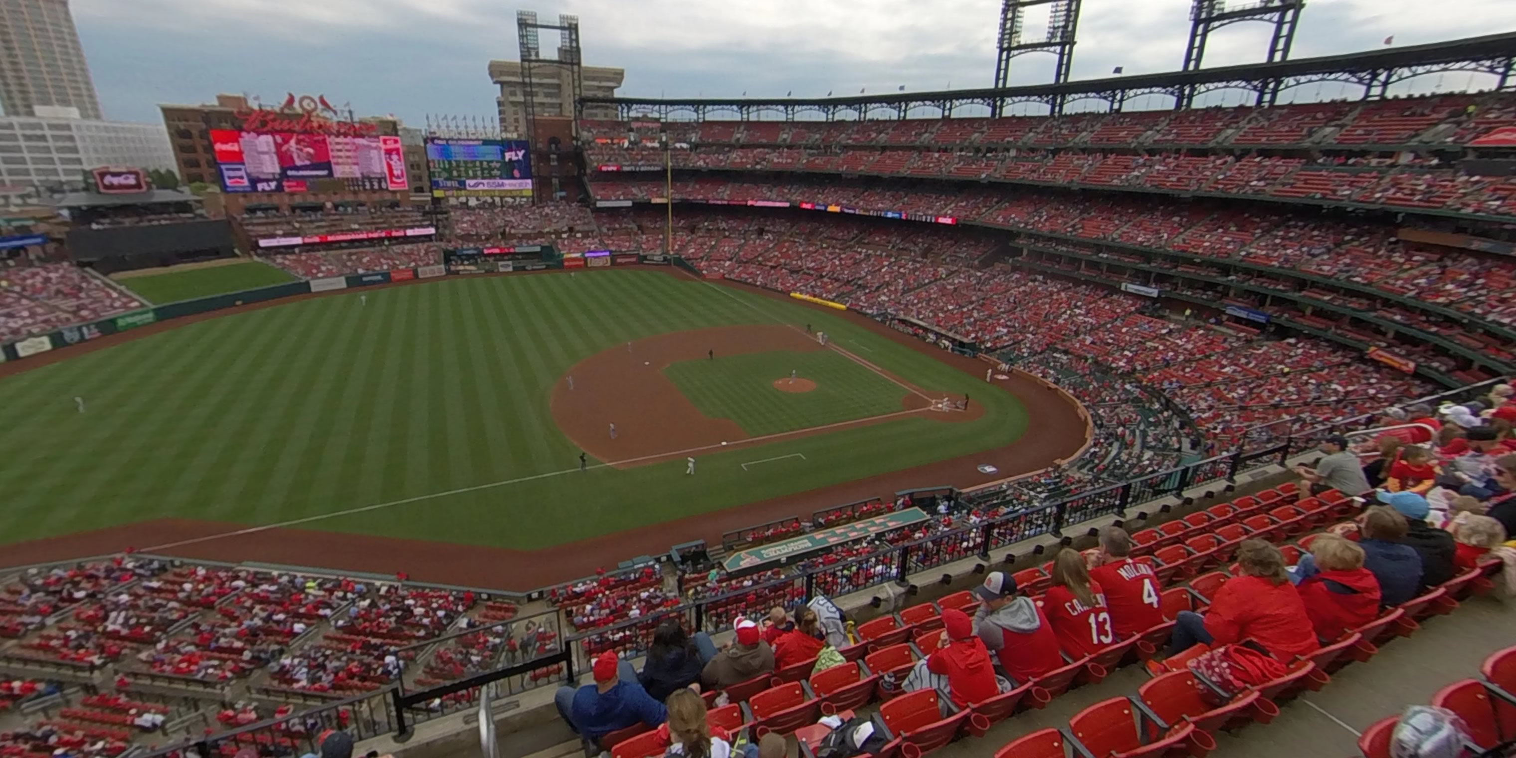 section 358 panoramic seat view  - busch stadium