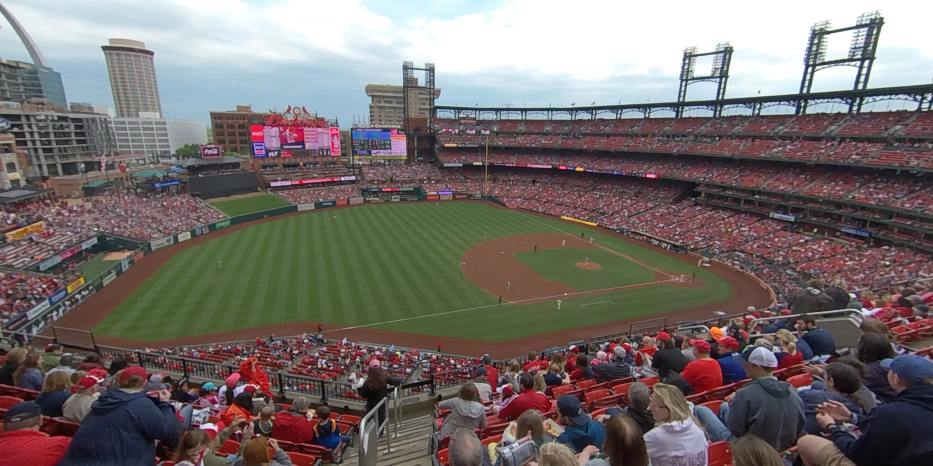 section 360 panoramic seat view  - busch stadium