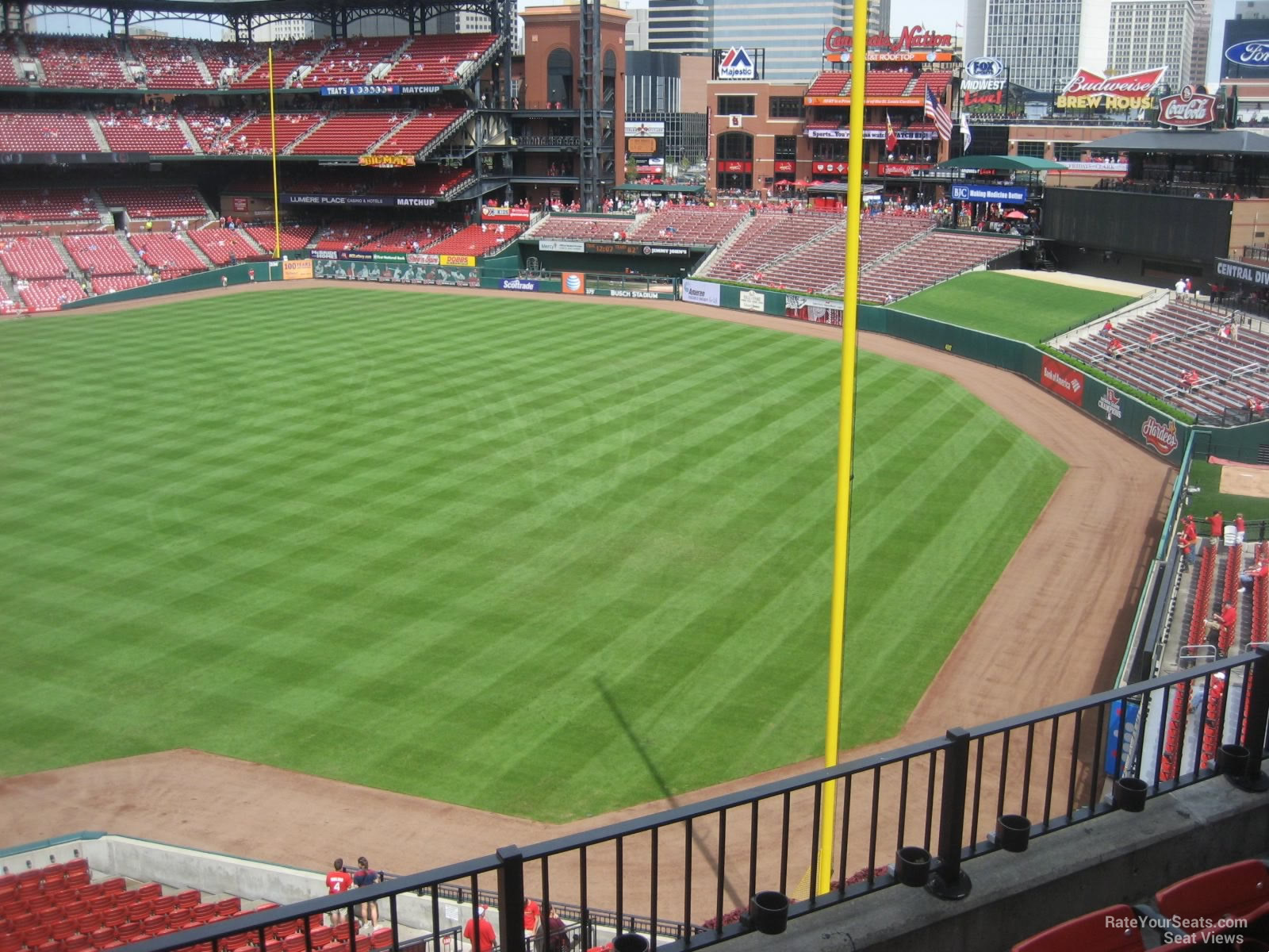 Right Field Pavilion Busch Stadium, 0234. Game day.