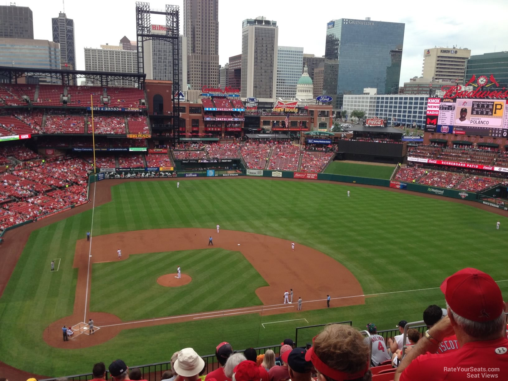 section 346, row 9 seat view  - busch stadium