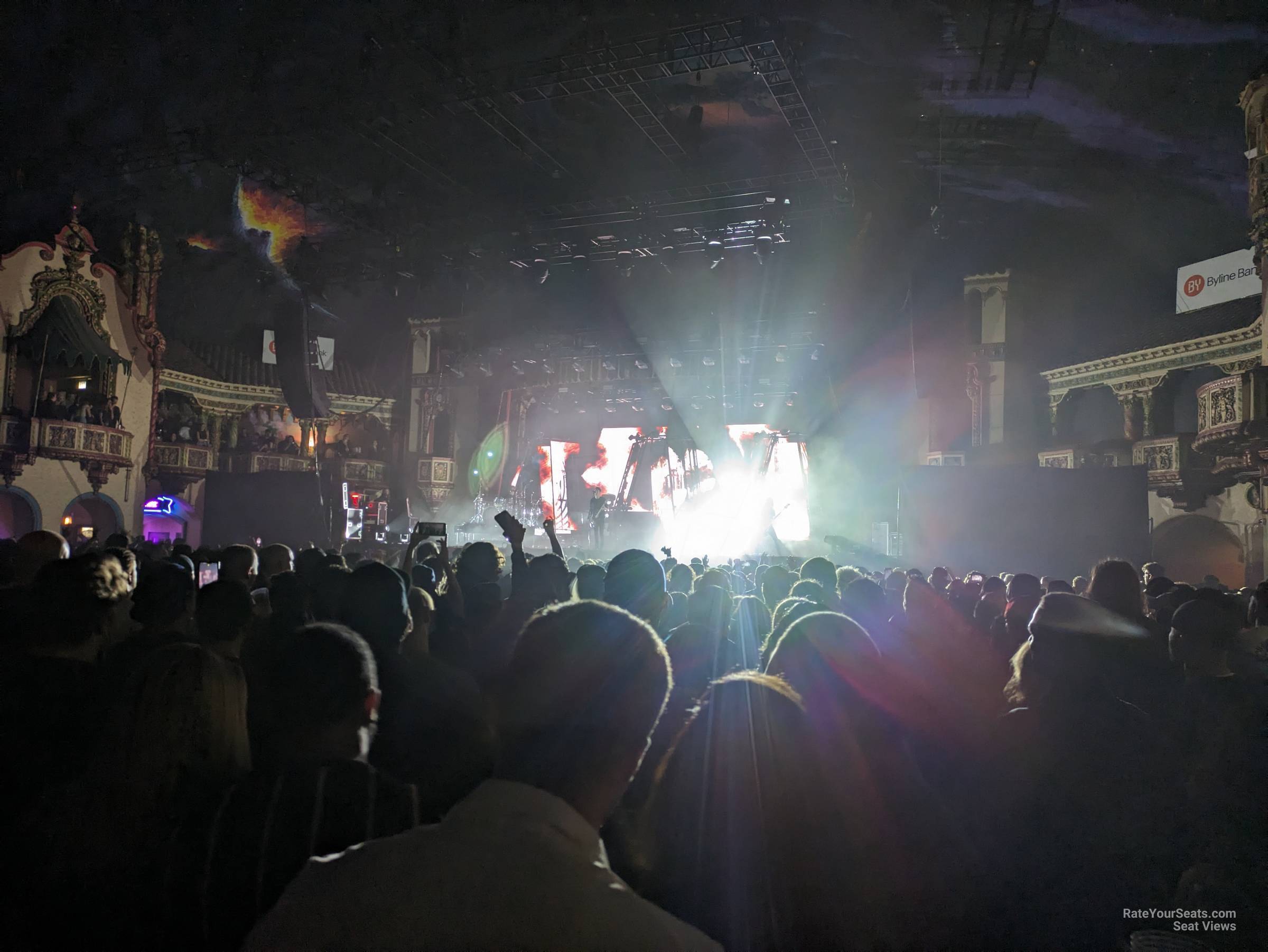 view from ga floor seat view - byline bank aragon ballroom