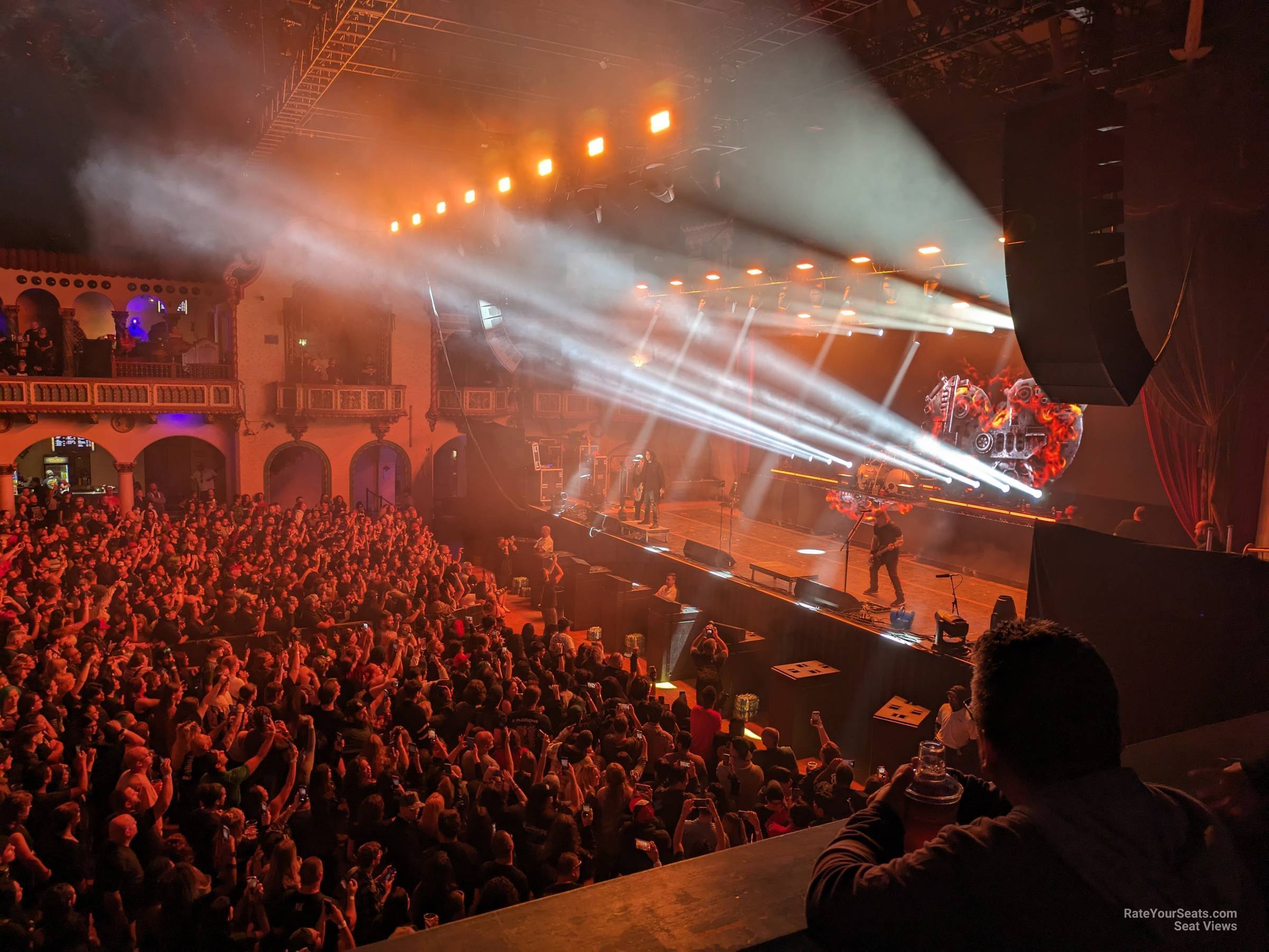 view from grand tier right row a seat view - byline bank aragon ballroom