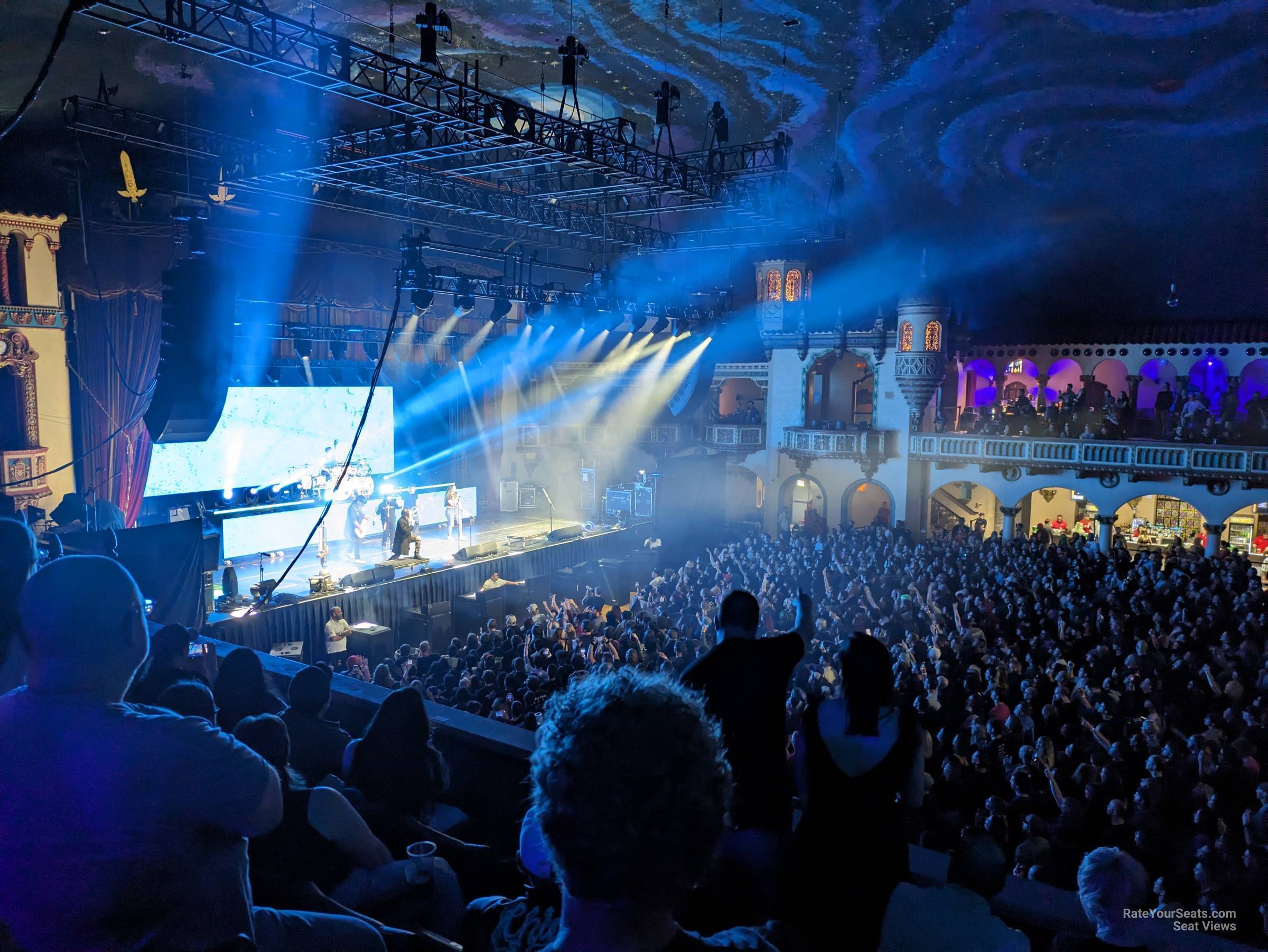 view from grand tier left seat view - byline bank aragon ballroom