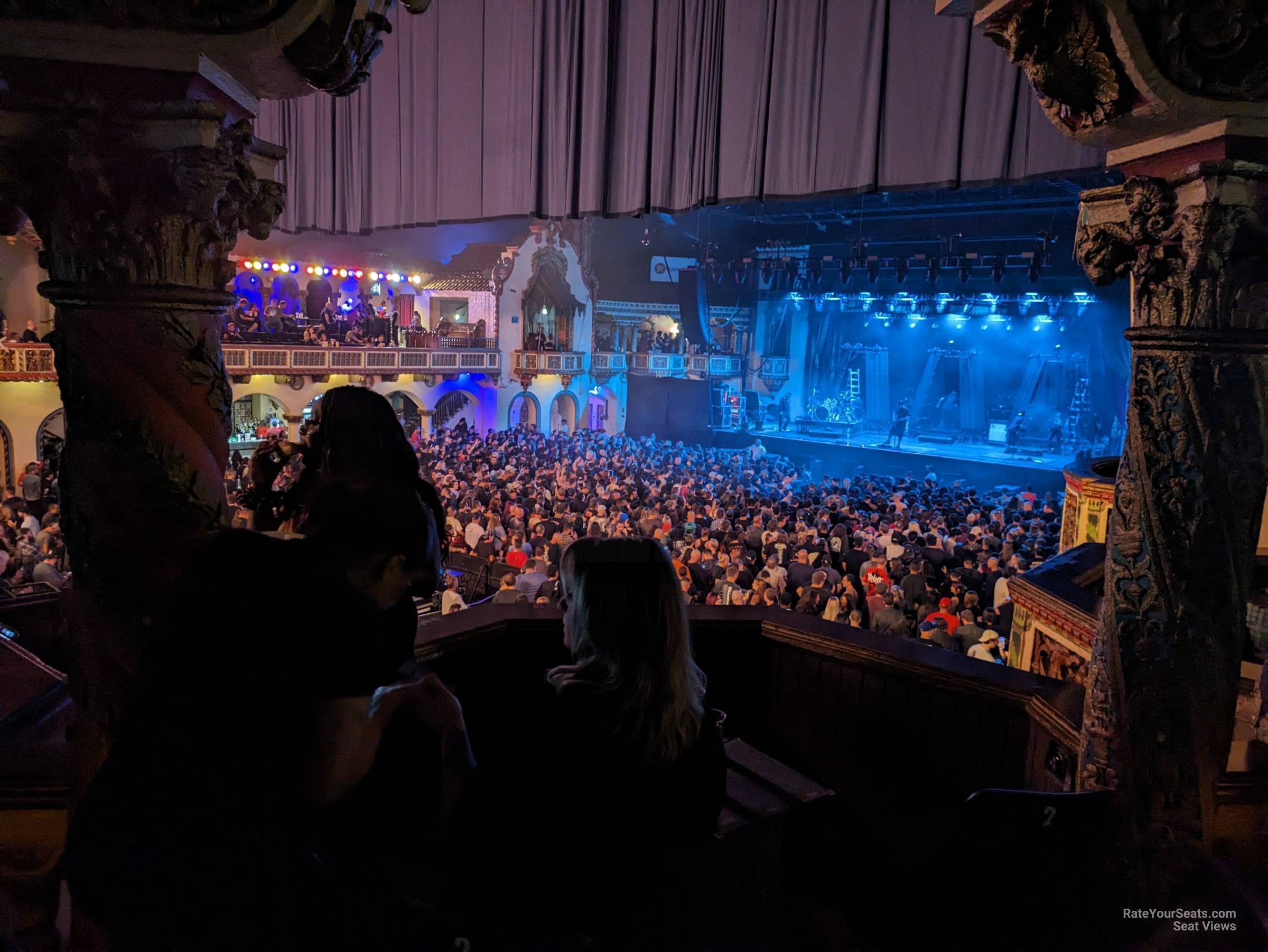 view from loge box 11 seat view - byline bank aragon ballroom