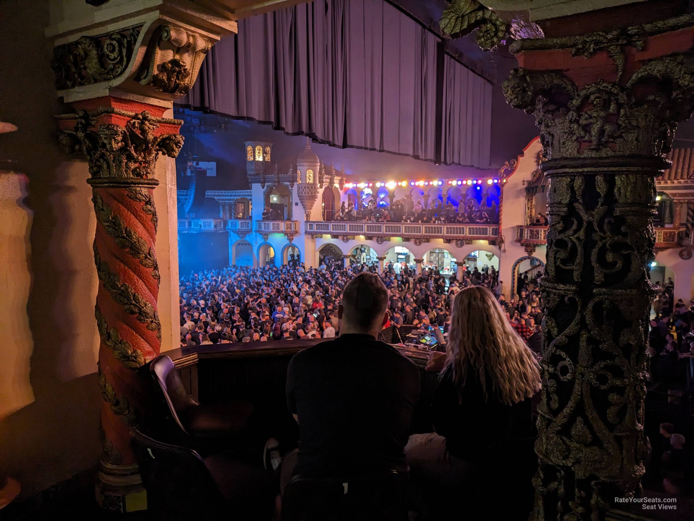 view from loge box 1 seat view - byline bank aragon ballroom