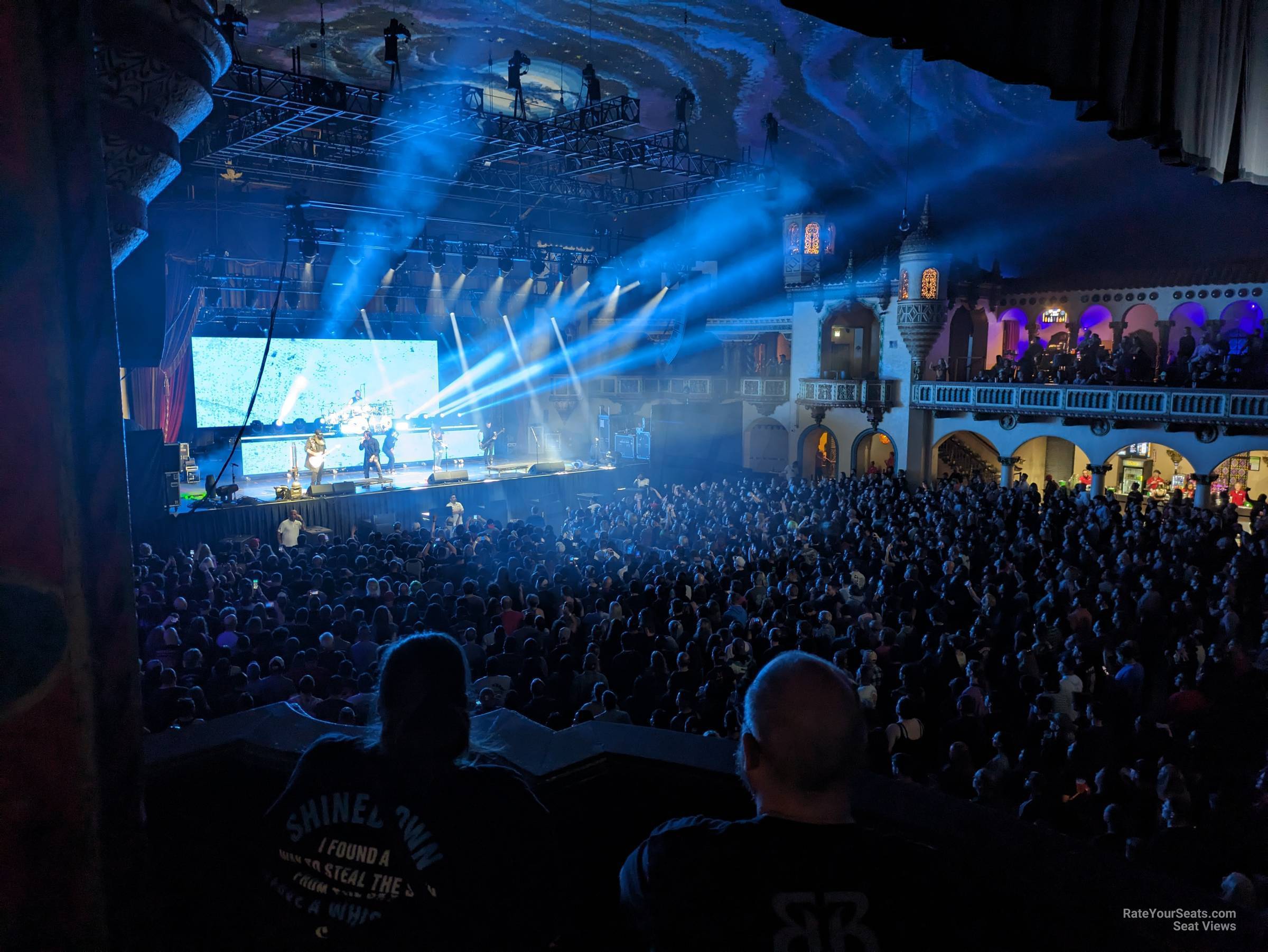 view from loge box 2 seat view - byline bank aragon ballroom