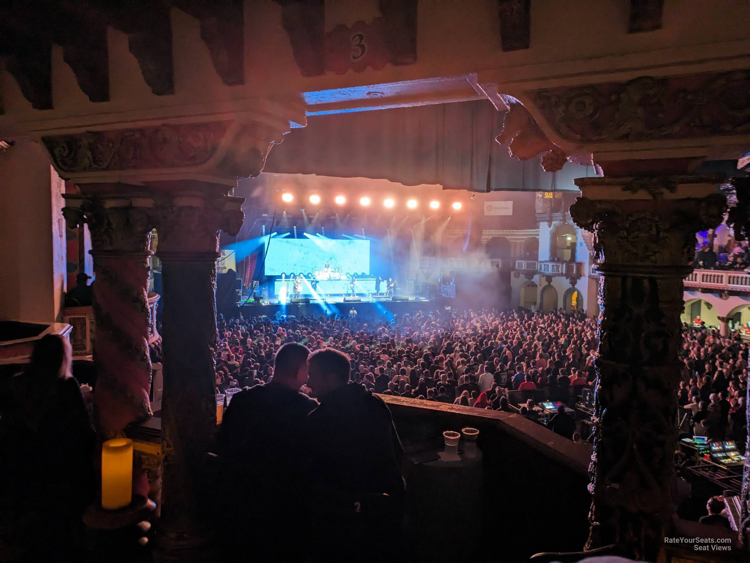 view from loge box 4 seat view - byline bank aragon ballroom