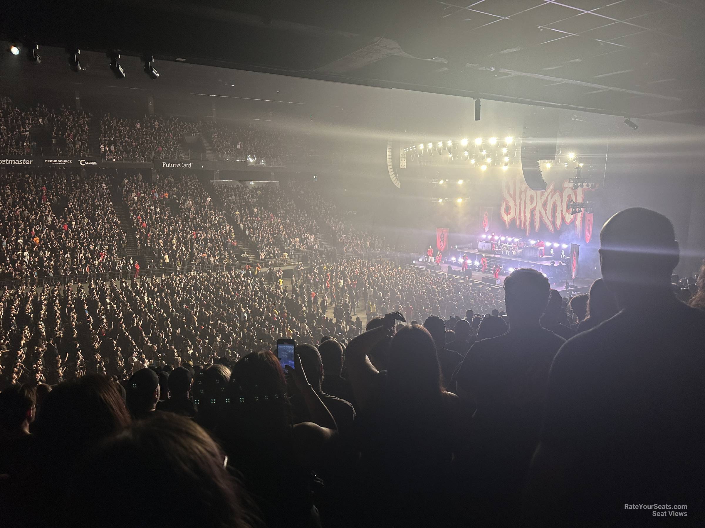 section 104, row y seat view  - cfg bank arena