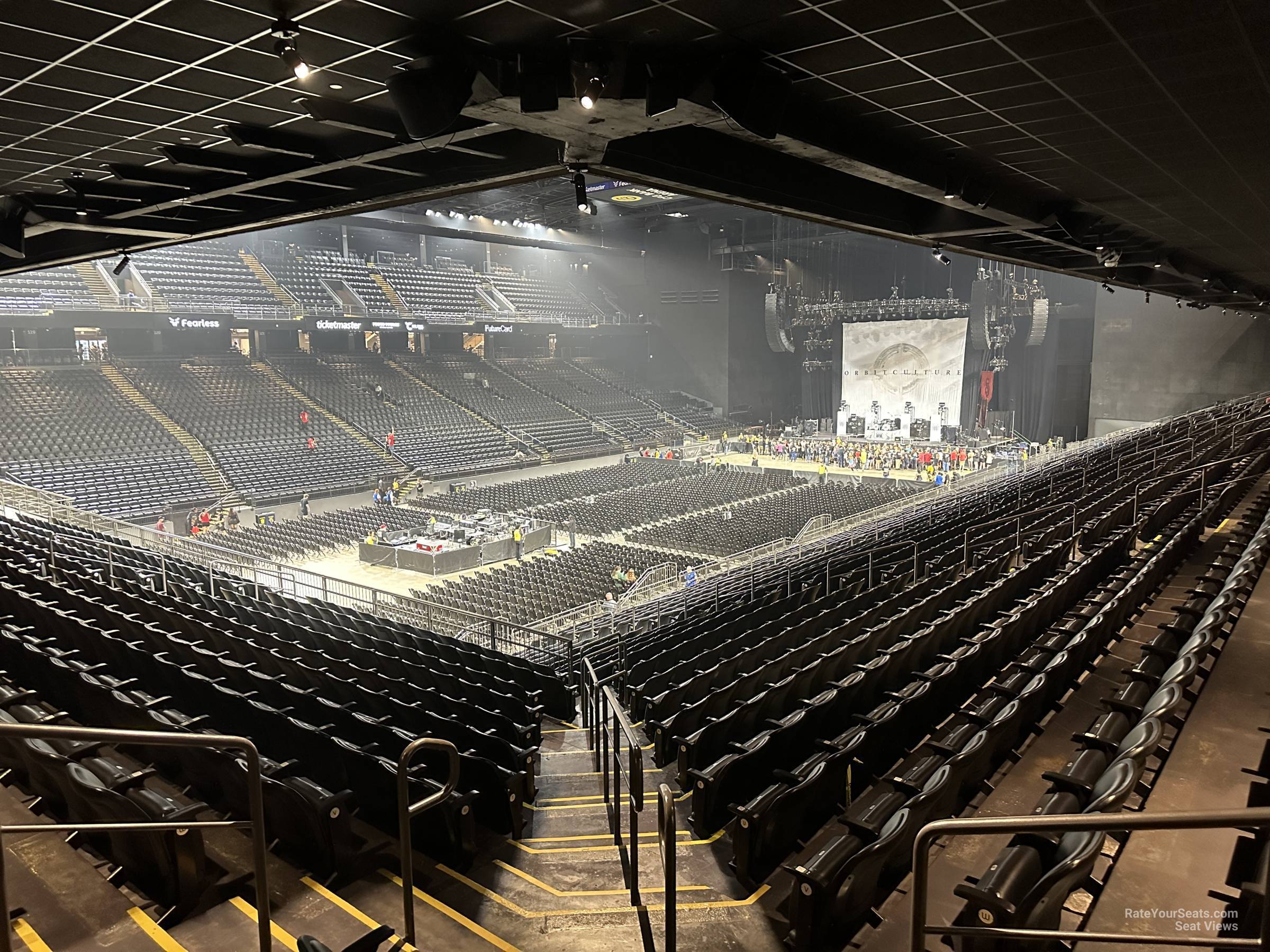 section 108, row z seat view  - cfg bank arena