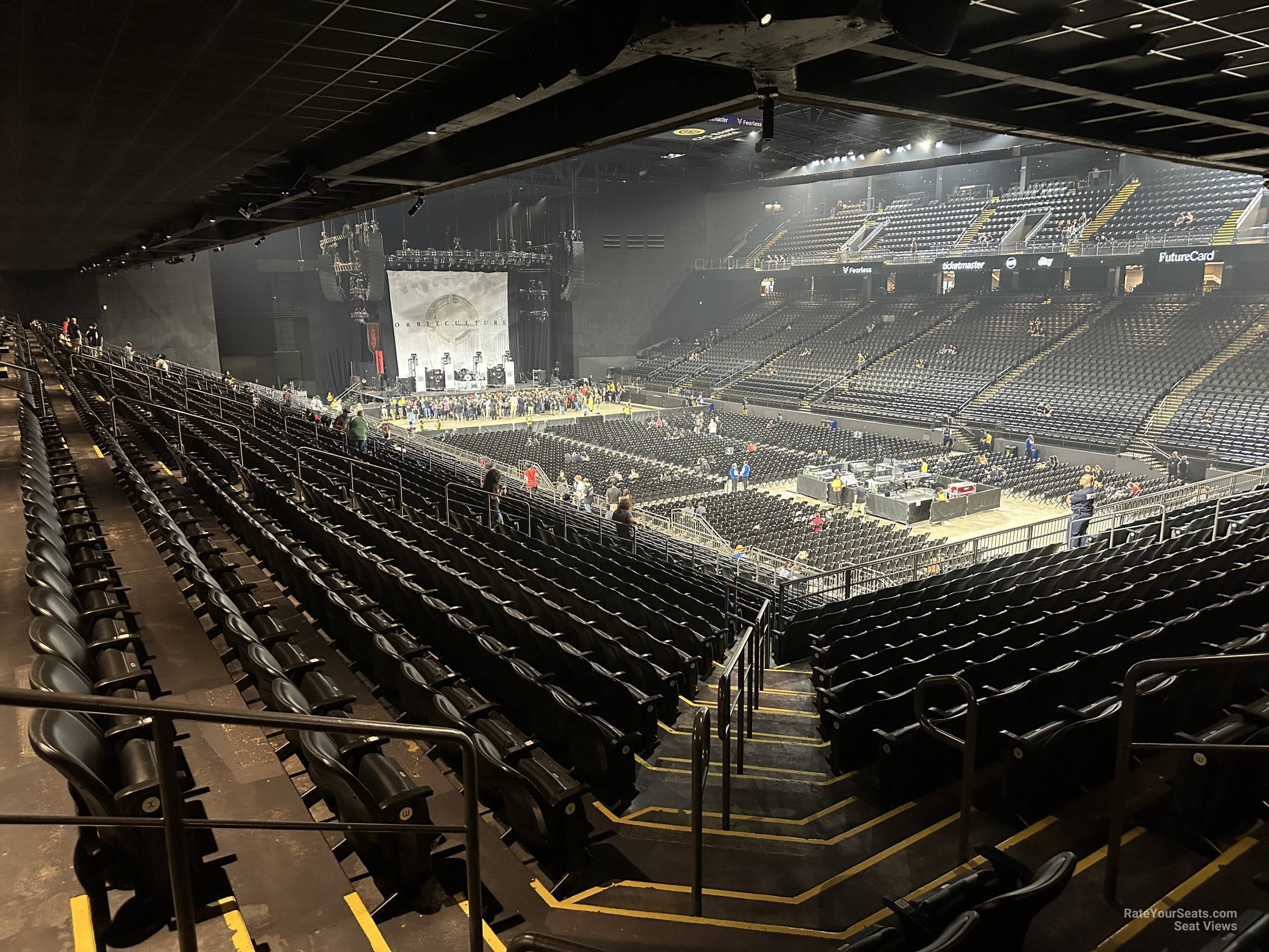 section 117, row z seat view  - cfg bank arena