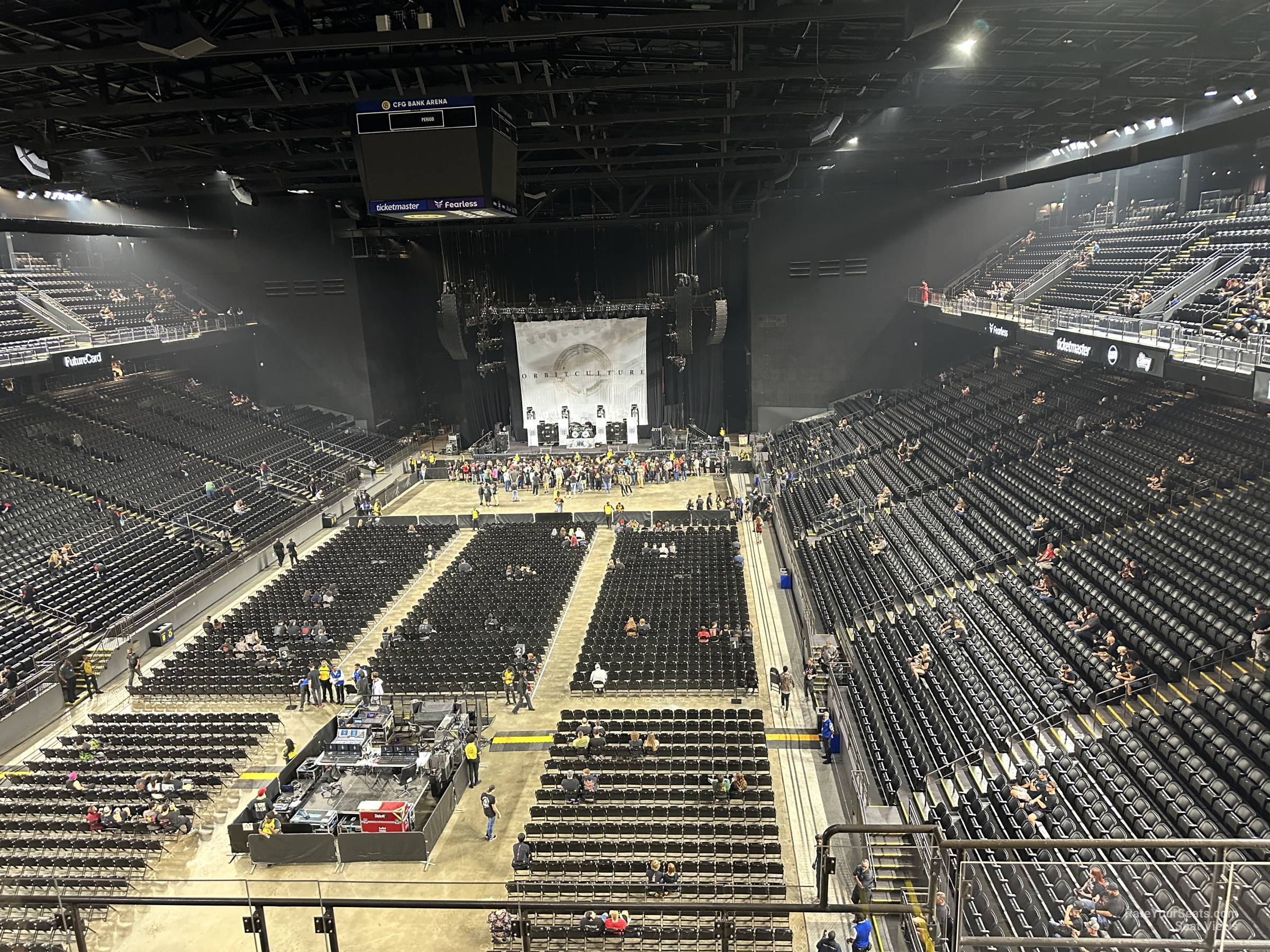 section 209, row e seat view - cfg bank arena
