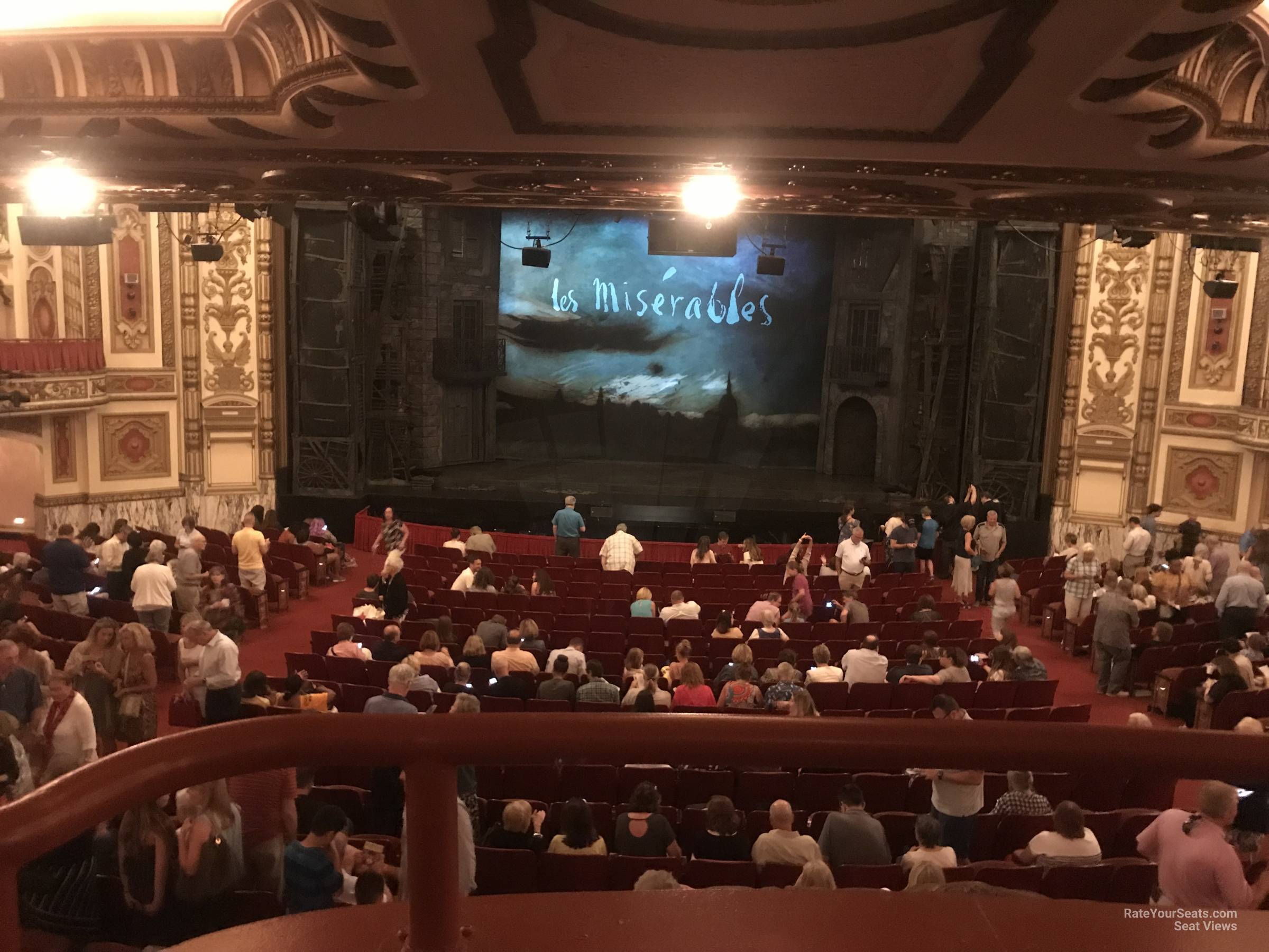dress circle center seat view  - cadillac palace theatre