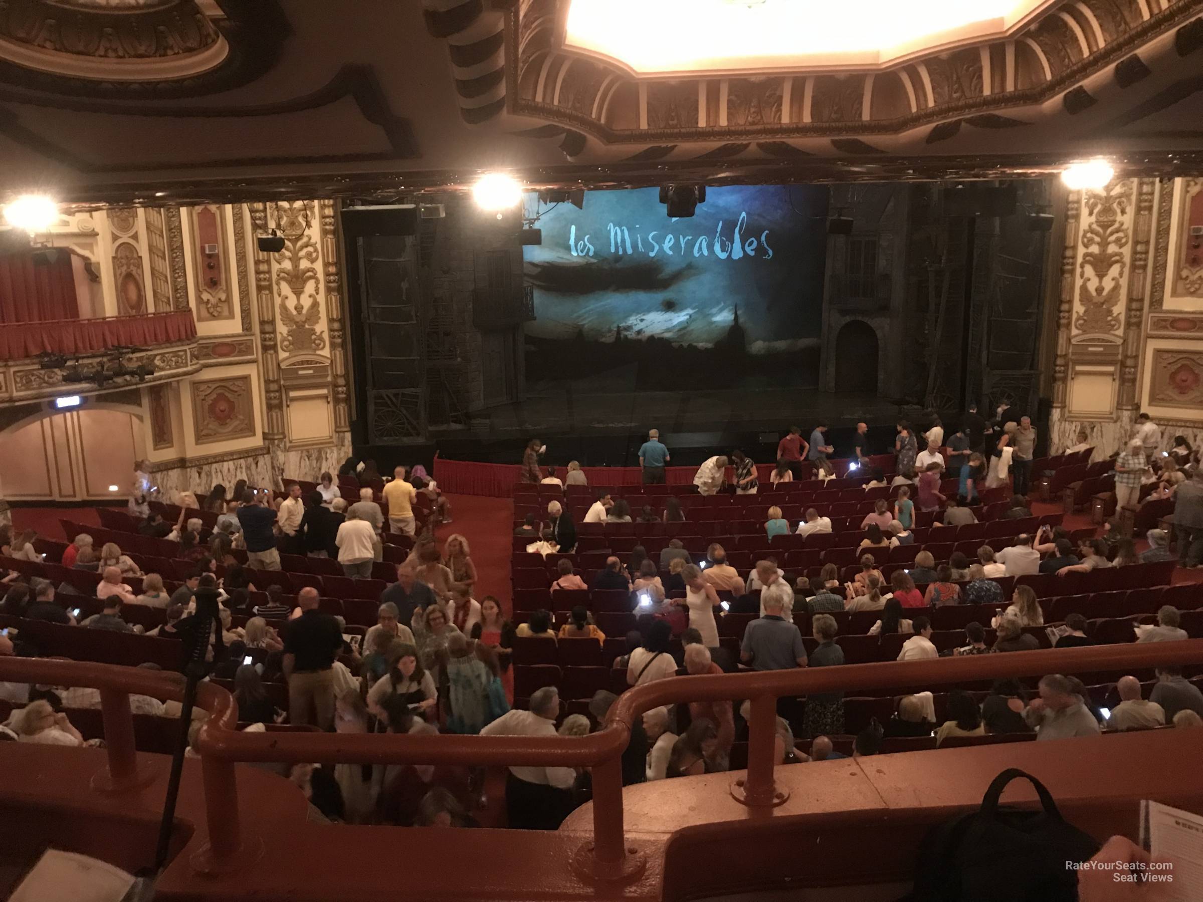 dress circle left center seat view  - cadillac palace theatre