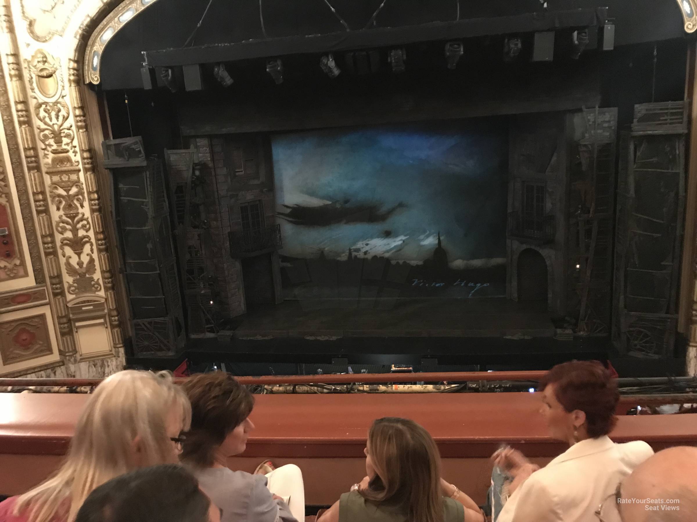loge center seat view  - cadillac palace theatre
