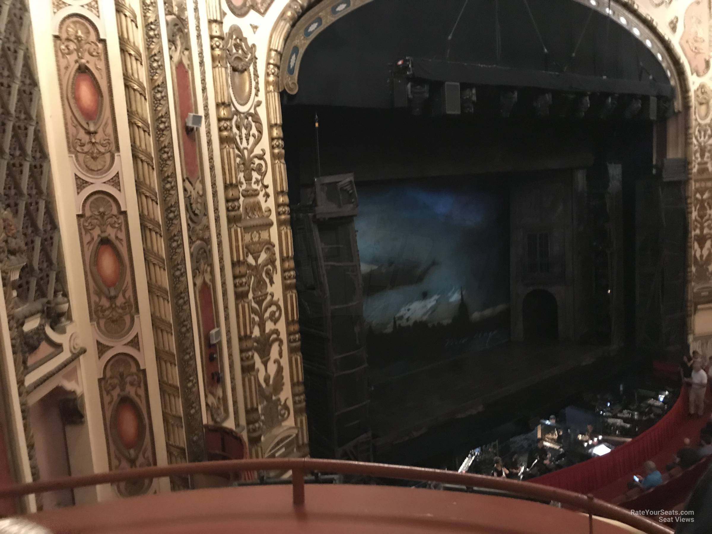 loge far left seat view  - cadillac palace theatre
