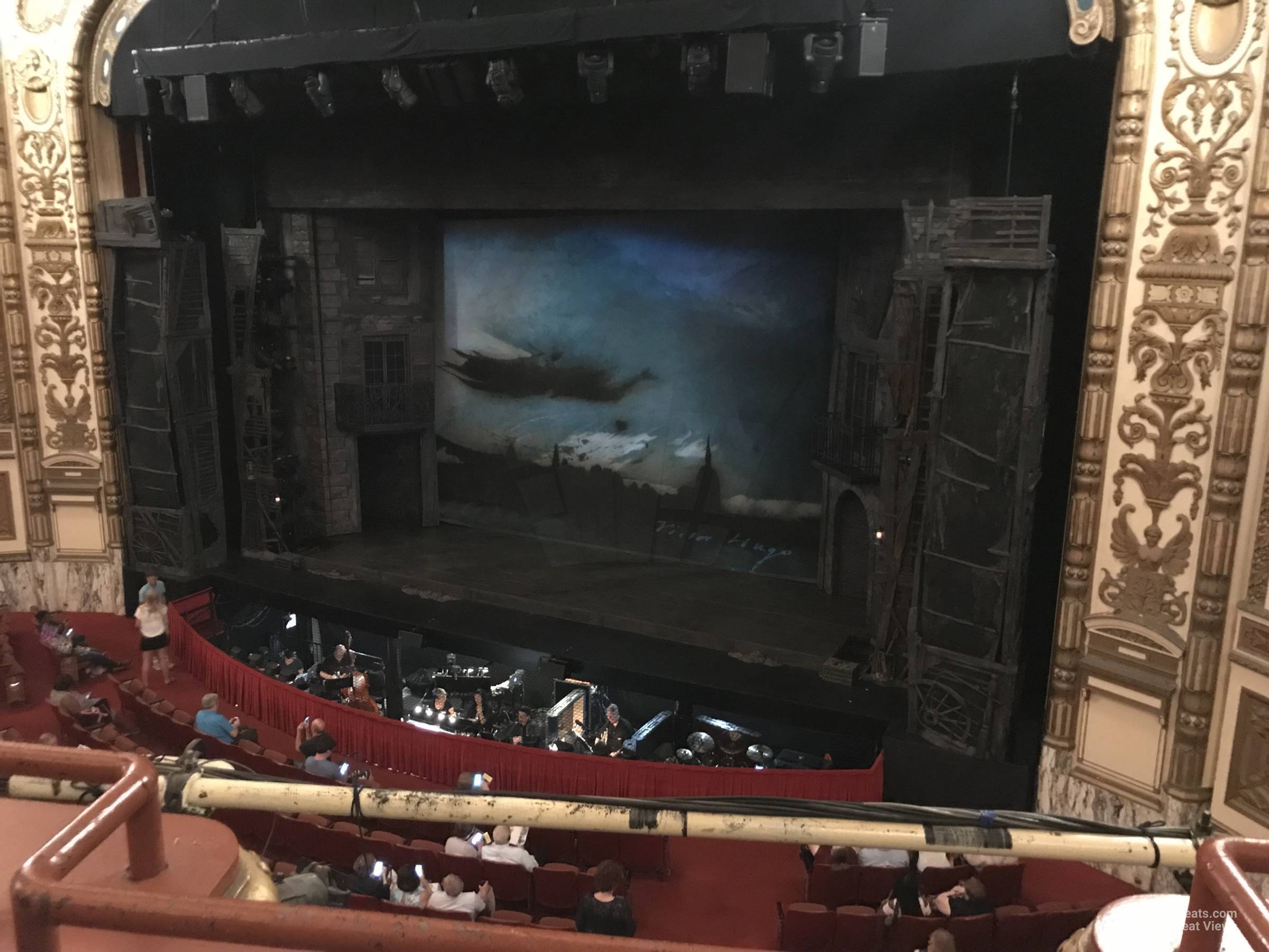 loge right seat view  - cadillac palace theatre