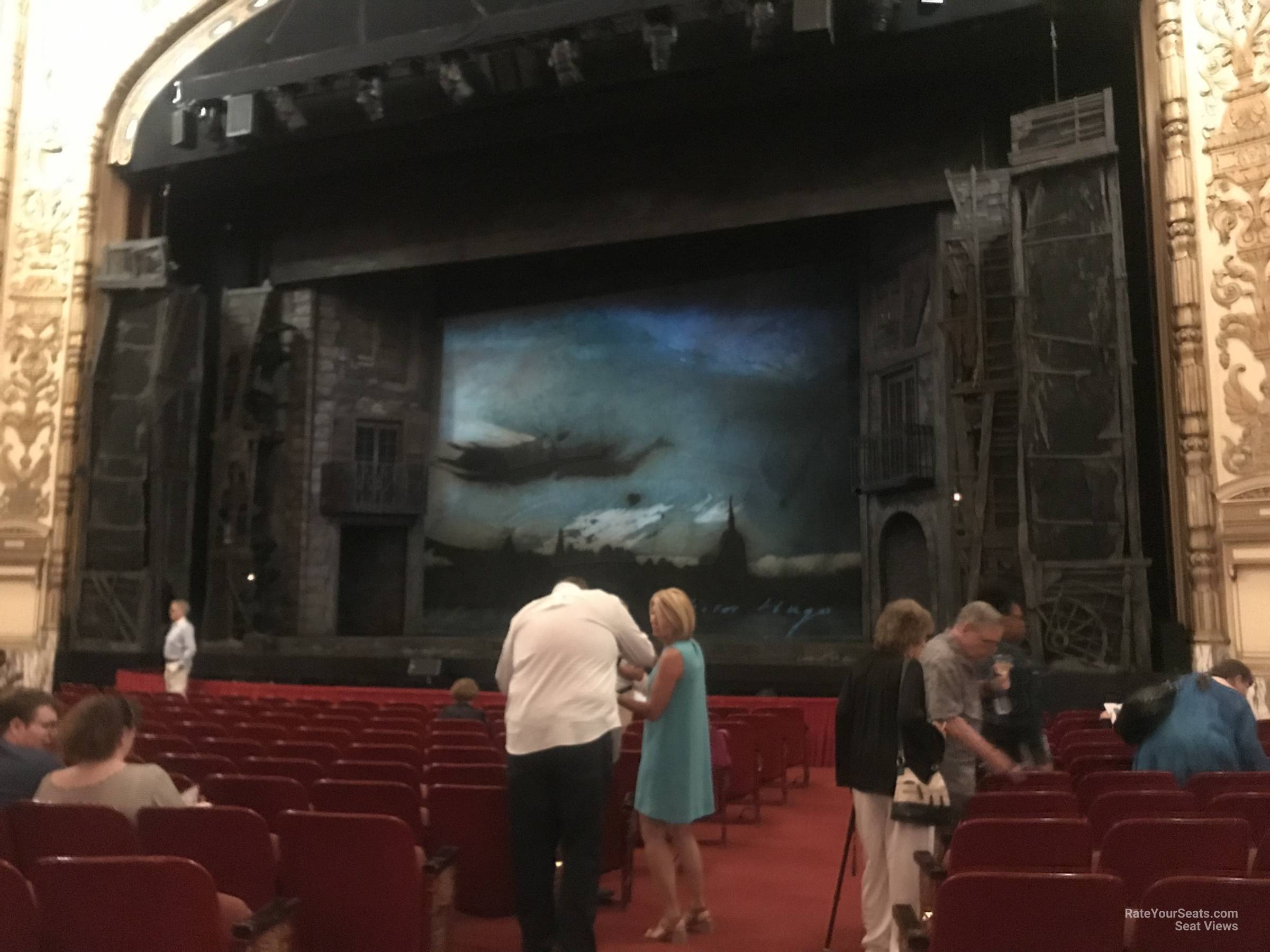 orchestra right, row n seat view  - cadillac palace theatre