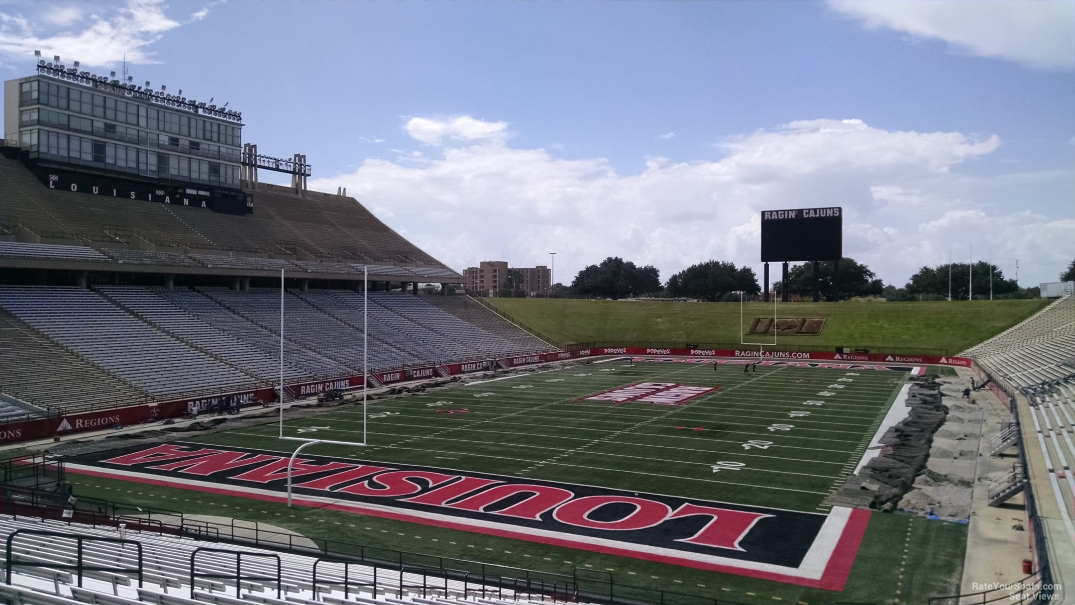 section v2, row 30 seat view  - cajun field