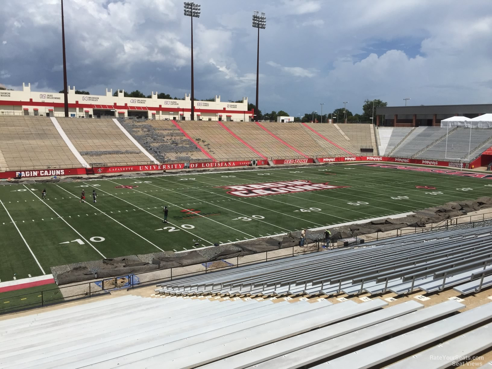 section g, row 30 seat view  - cajun field