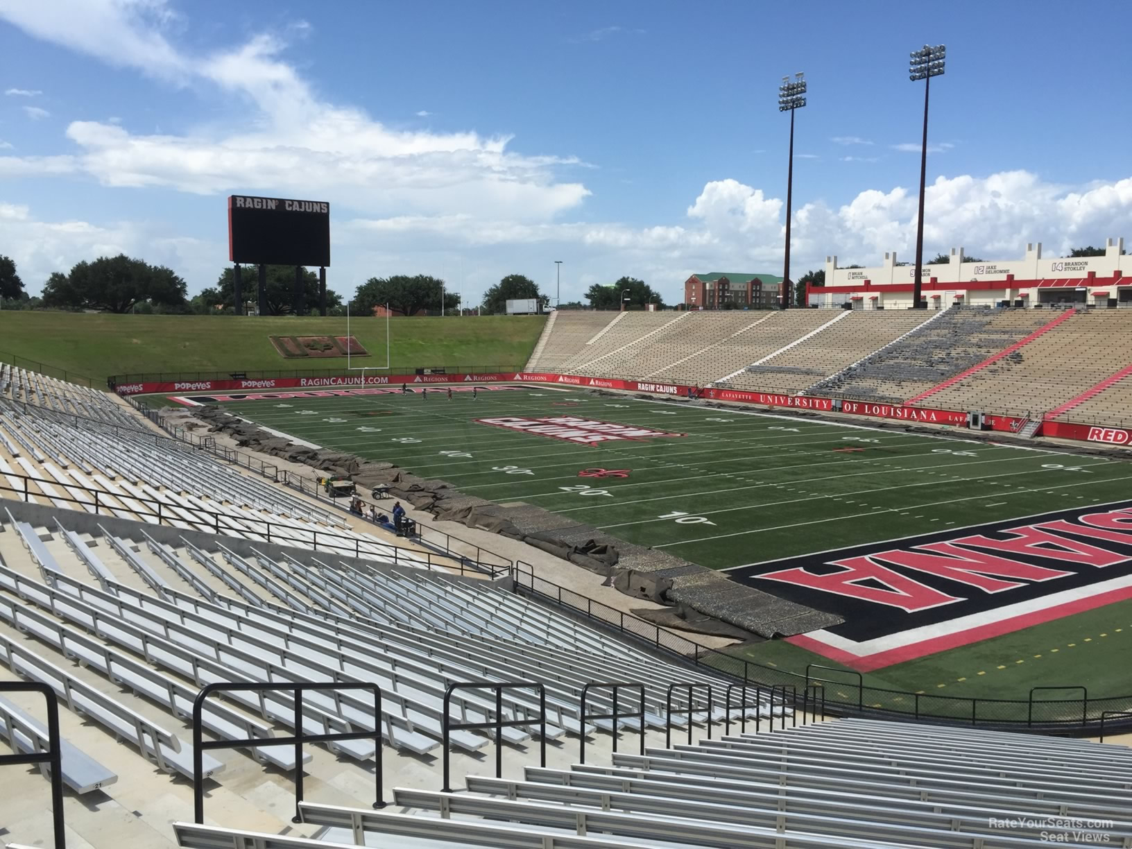 section y, row 30 seat view  - cajun field