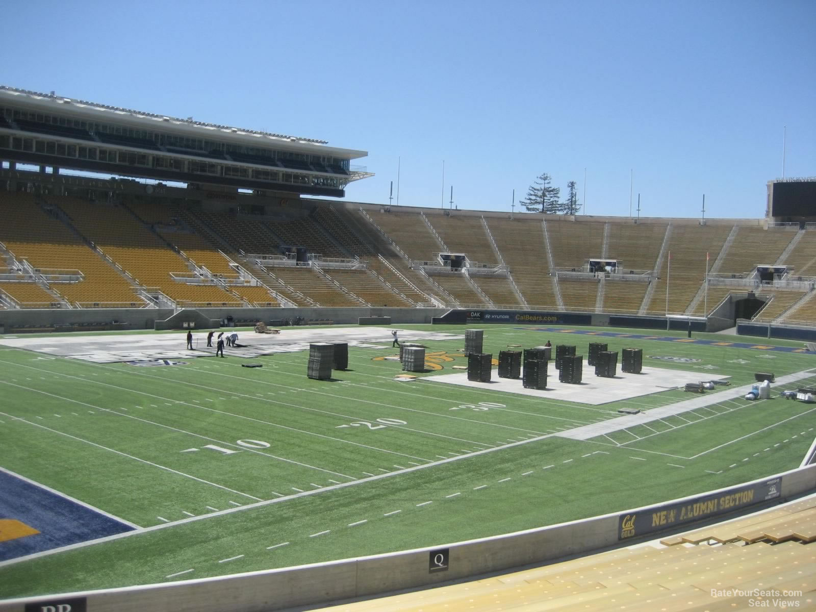 section pp, row 22 seat view  - memorial stadium (cal)