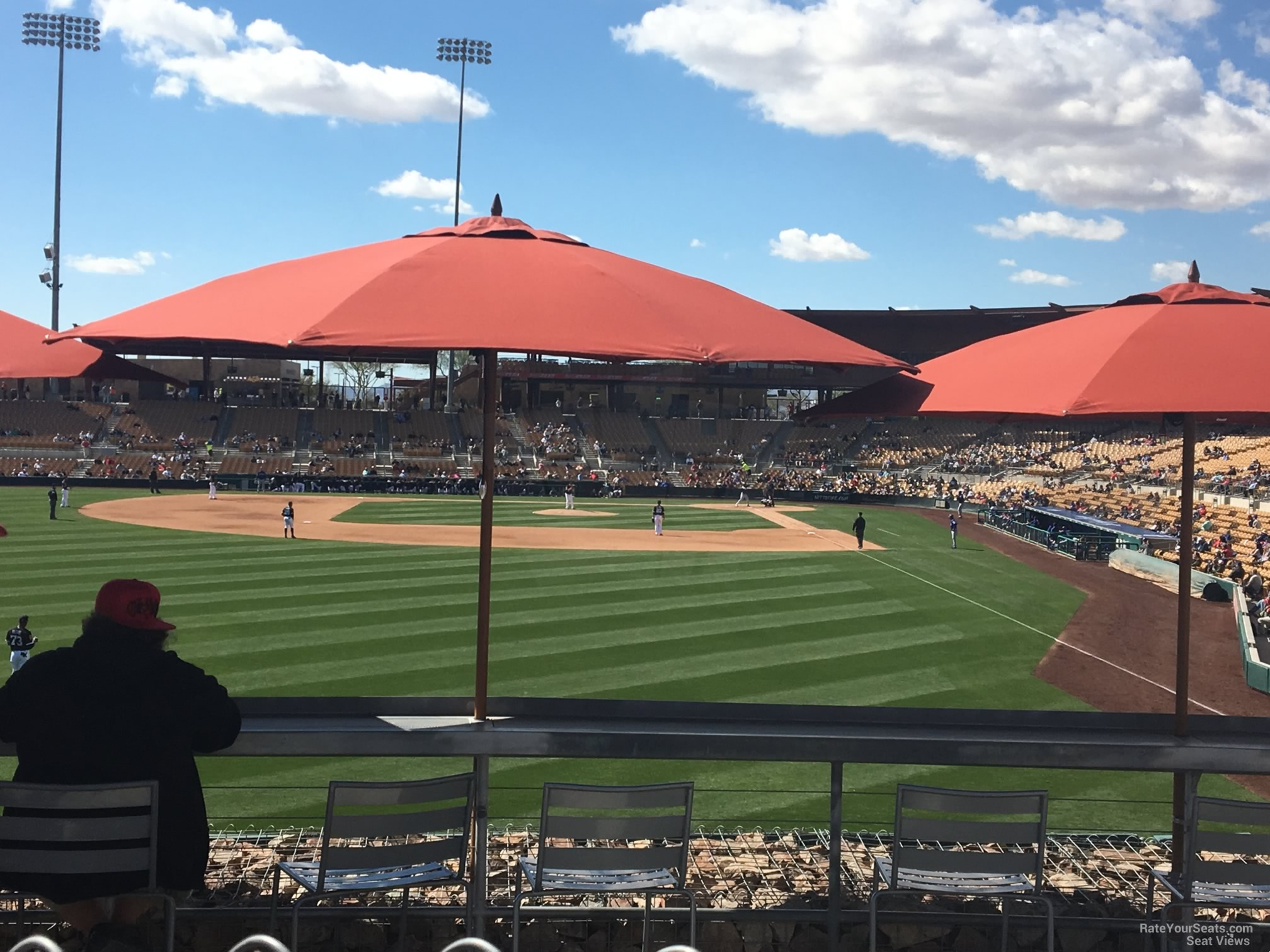 all you can eat patio seat view  - camelback ranch