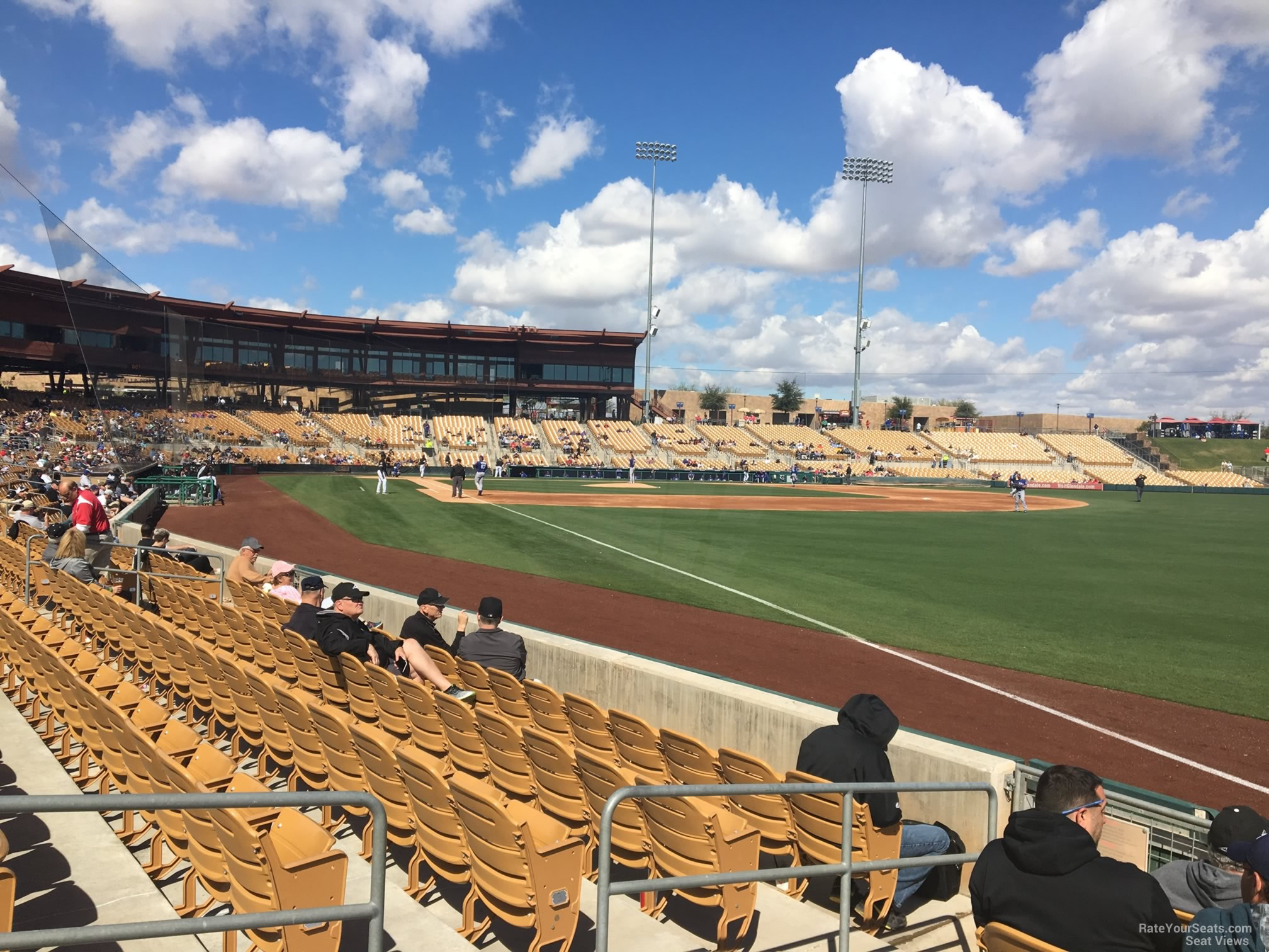 section 1, row 6 seat view  - camelback ranch