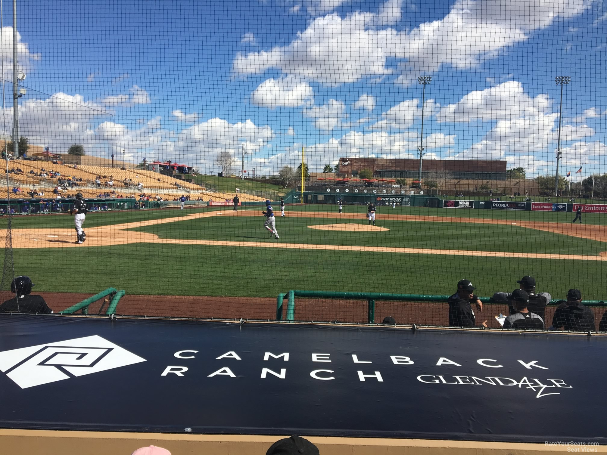 section 10, row 6 seat view  - camelback ranch