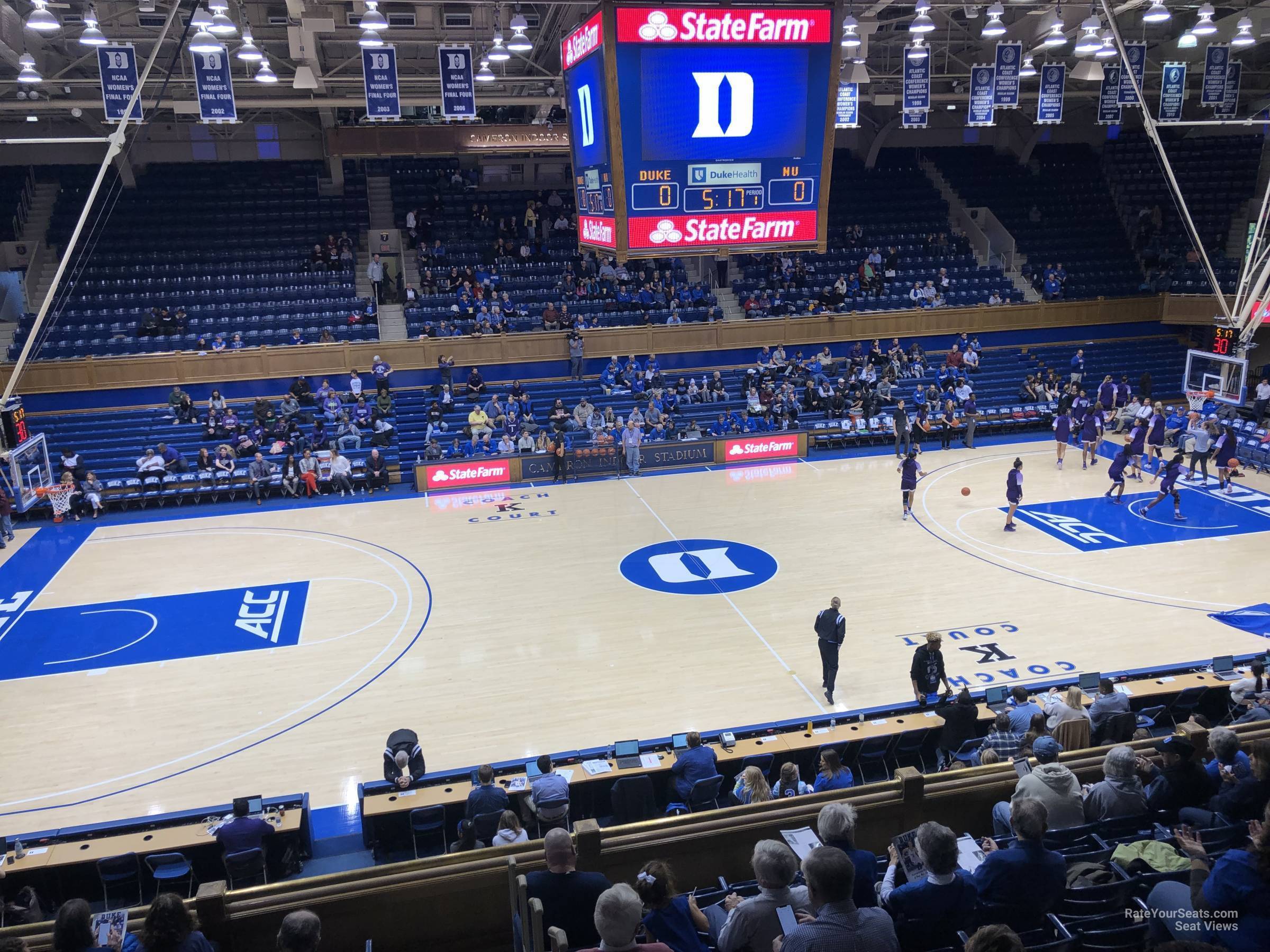 Cameron Indoor Stadium Seating Chart With Rows And Seat Numbers | Elcho