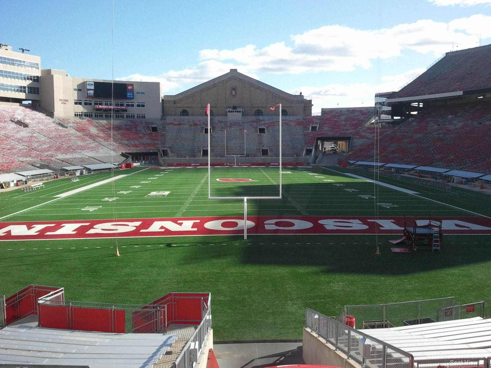 section m, row 30 seat view  - camp randall stadium