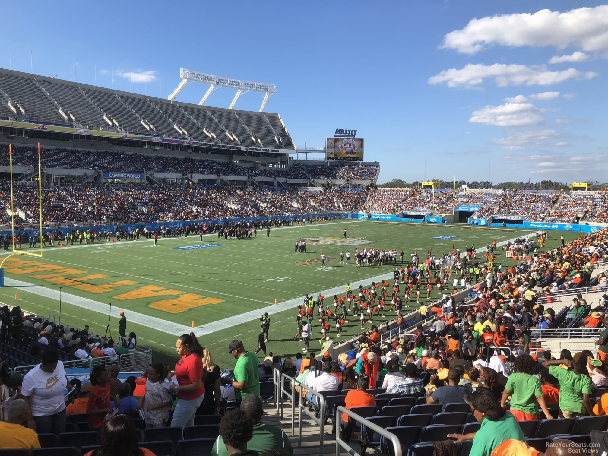 section 115, row ee seat view  for football - camping world stadium