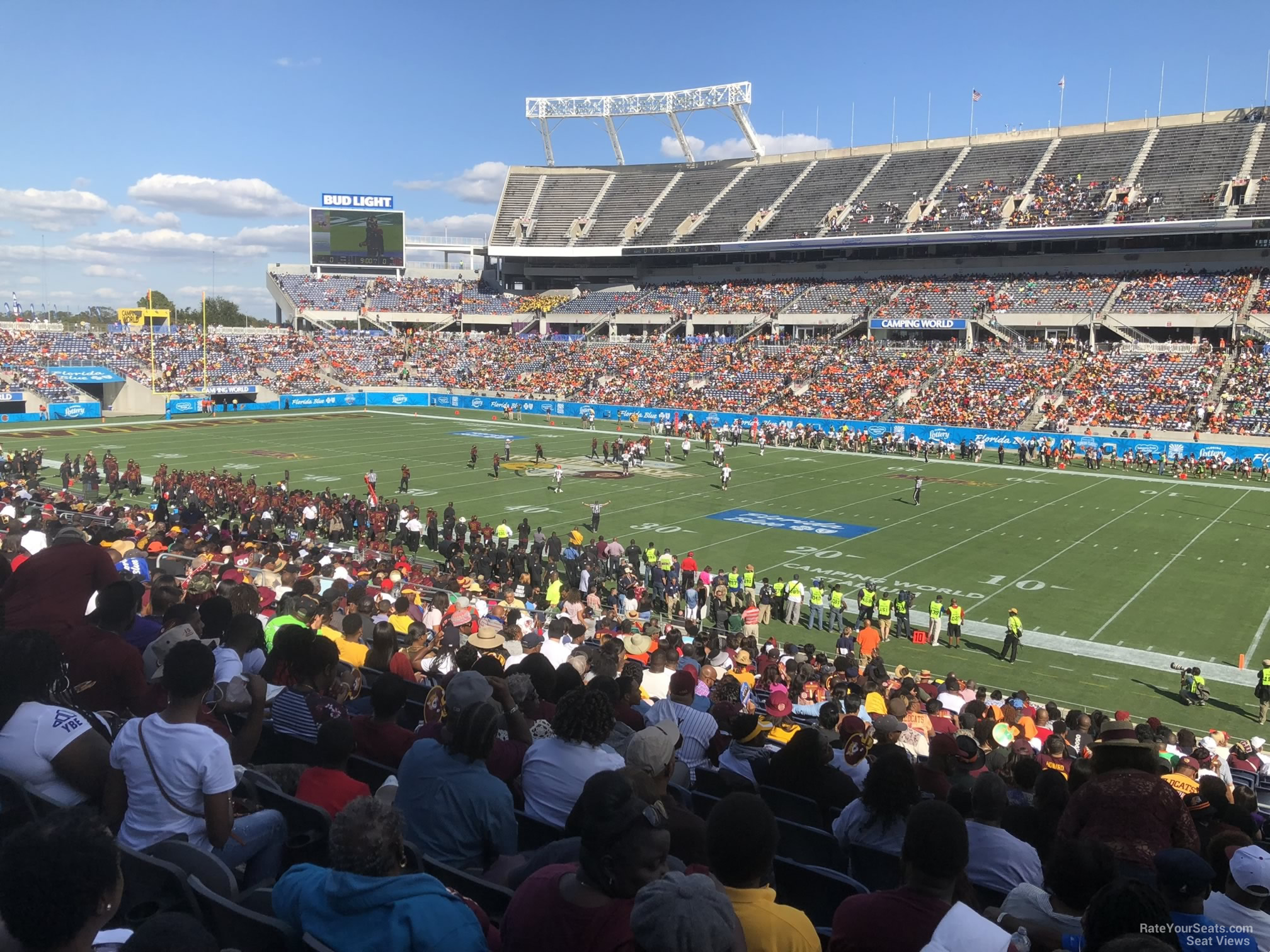 section 131, row ee seat view  for football - camping world stadium