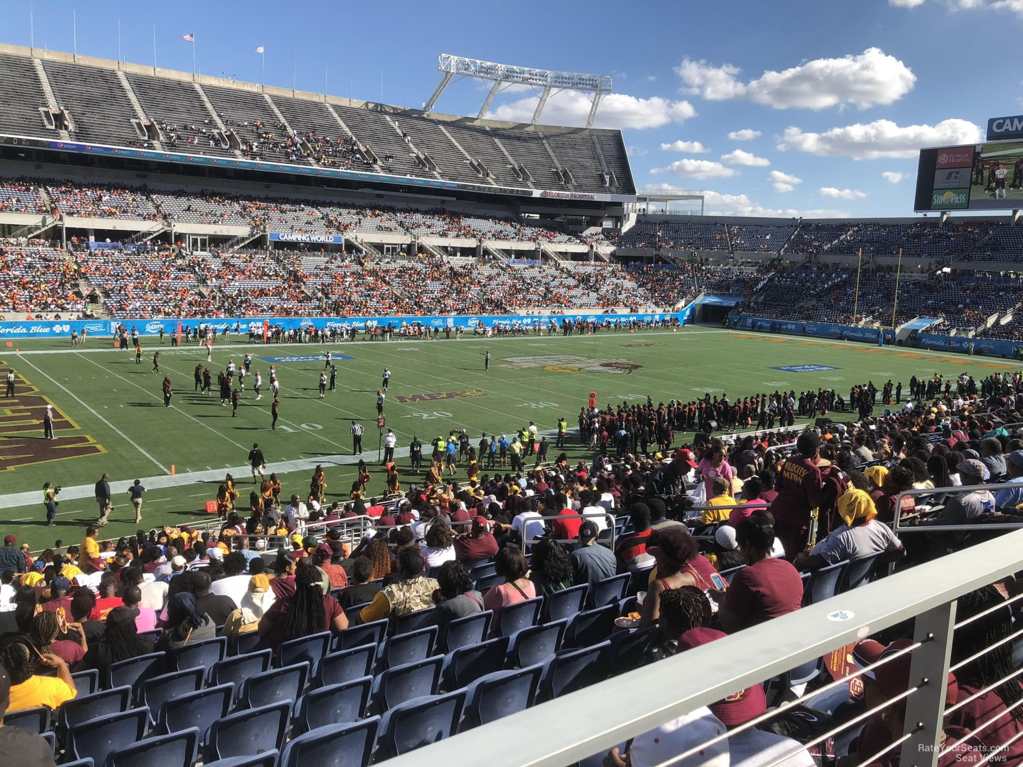 section 139, row wcc seat view  for football - camping world stadium