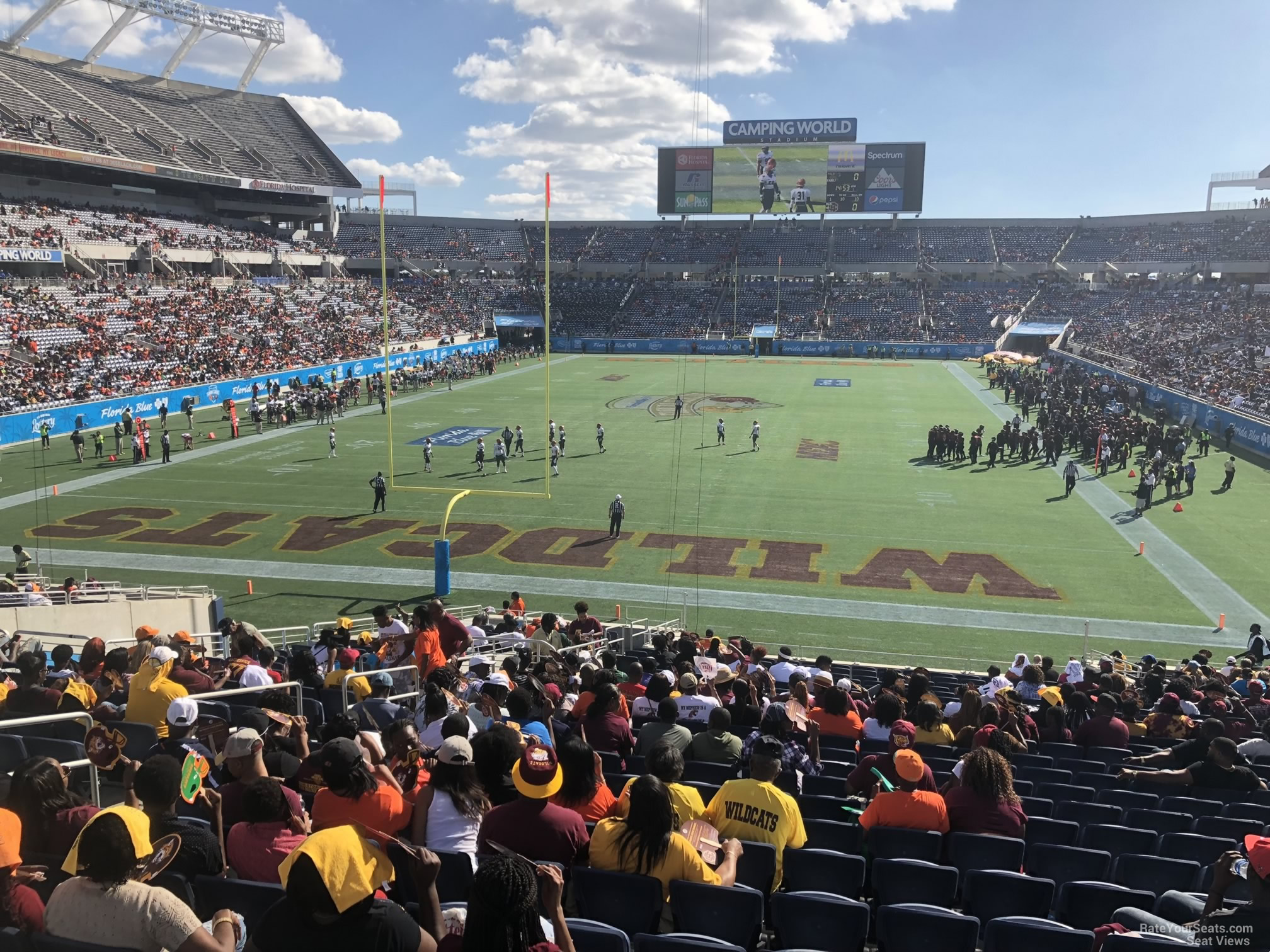 section 146, row ee seat view  for football - camping world stadium