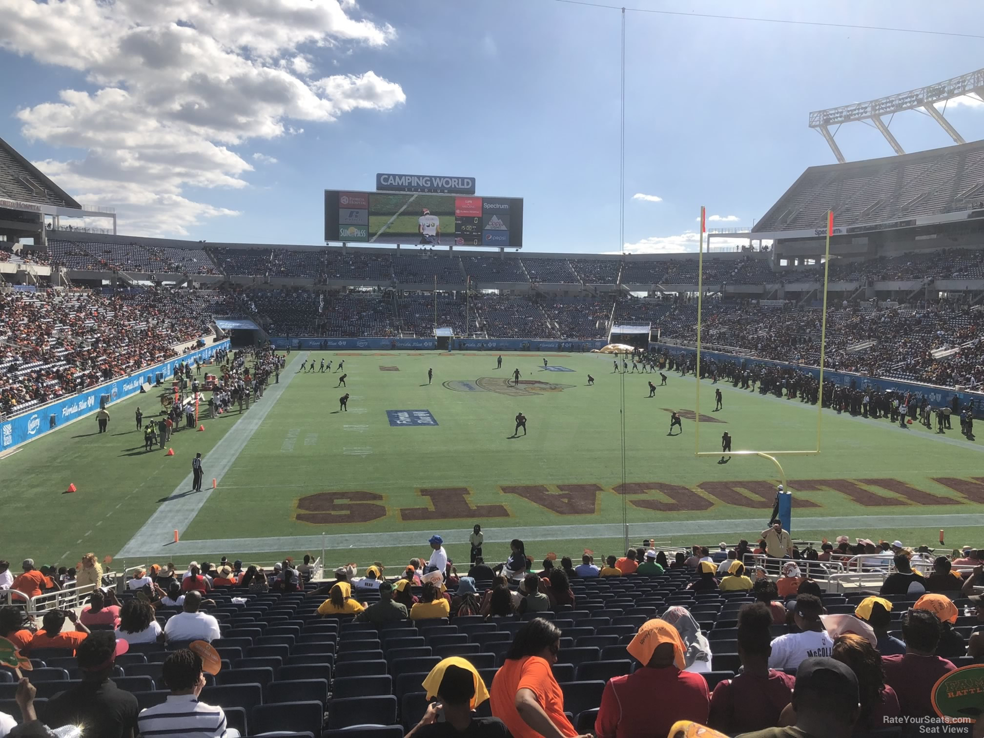 section 148, row ee seat view  for football - camping world stadium