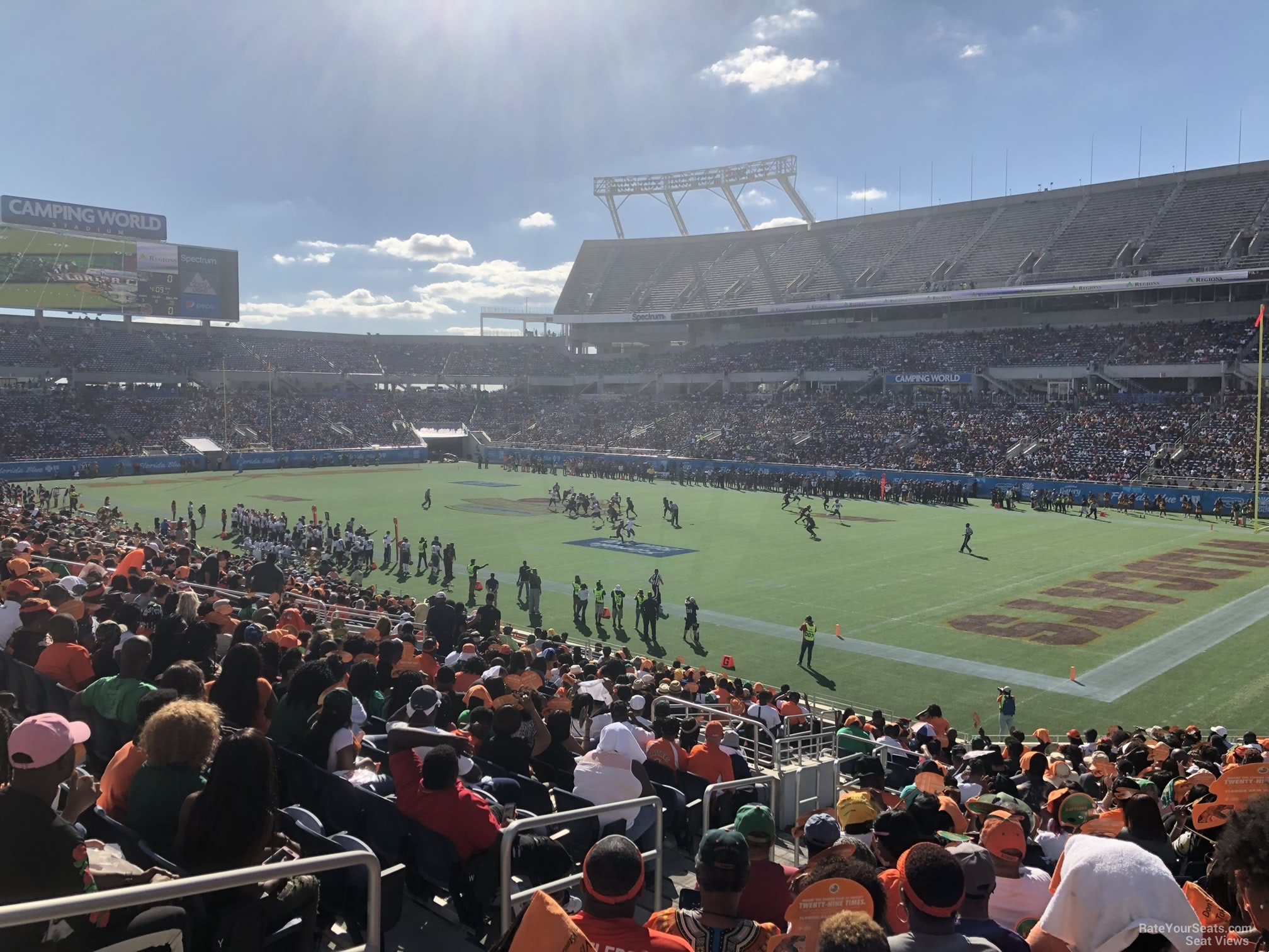 section 151, row ee seat view  for football - camping world stadium