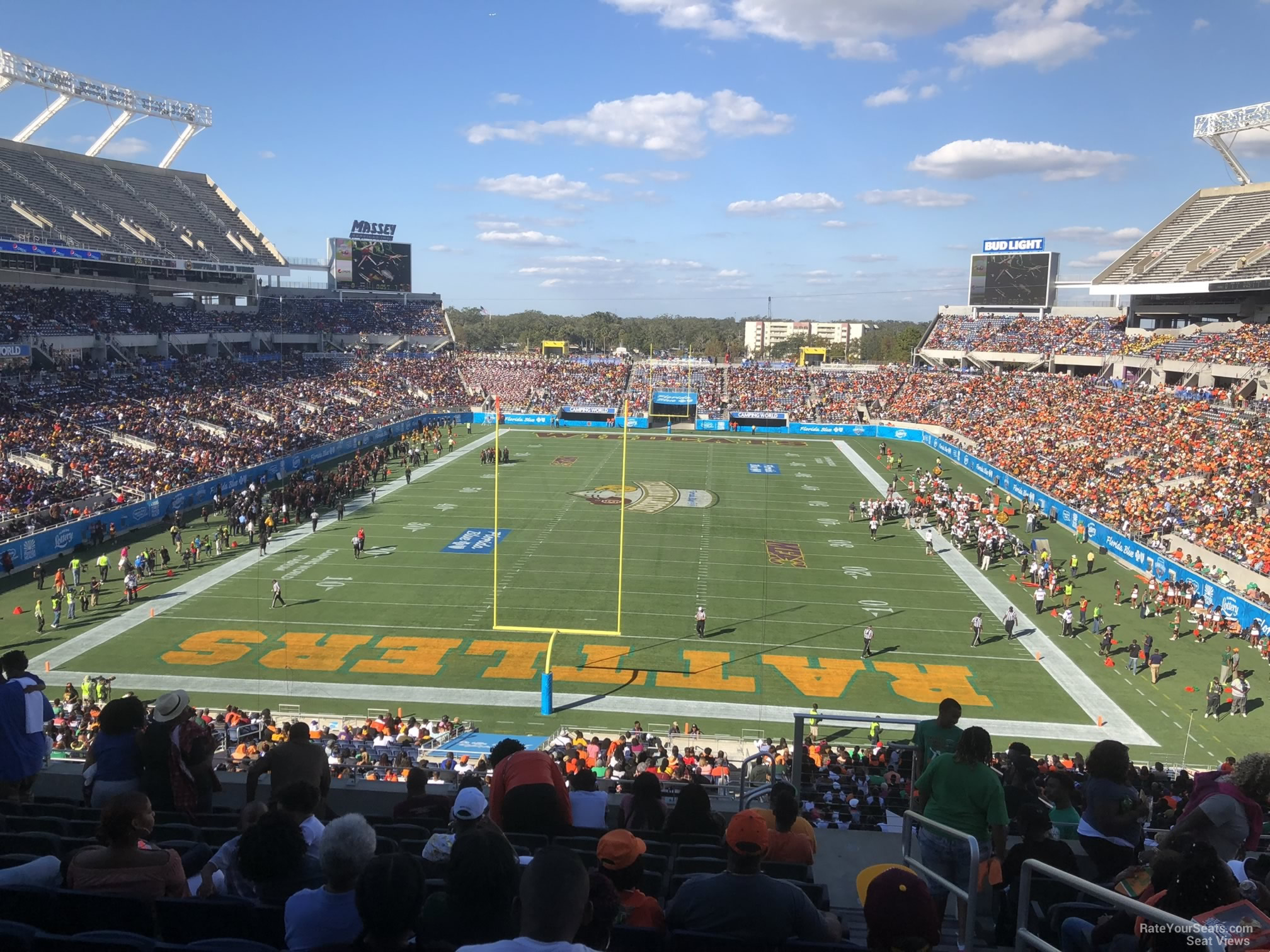 section p21, row m seat view  for football - camping world stadium