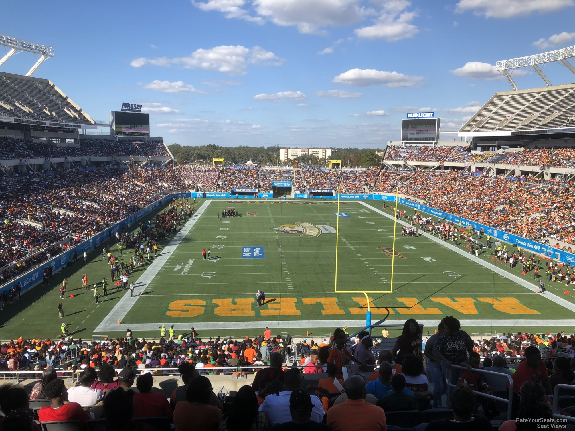 section p22, row m seat view  for football - camping world stadium