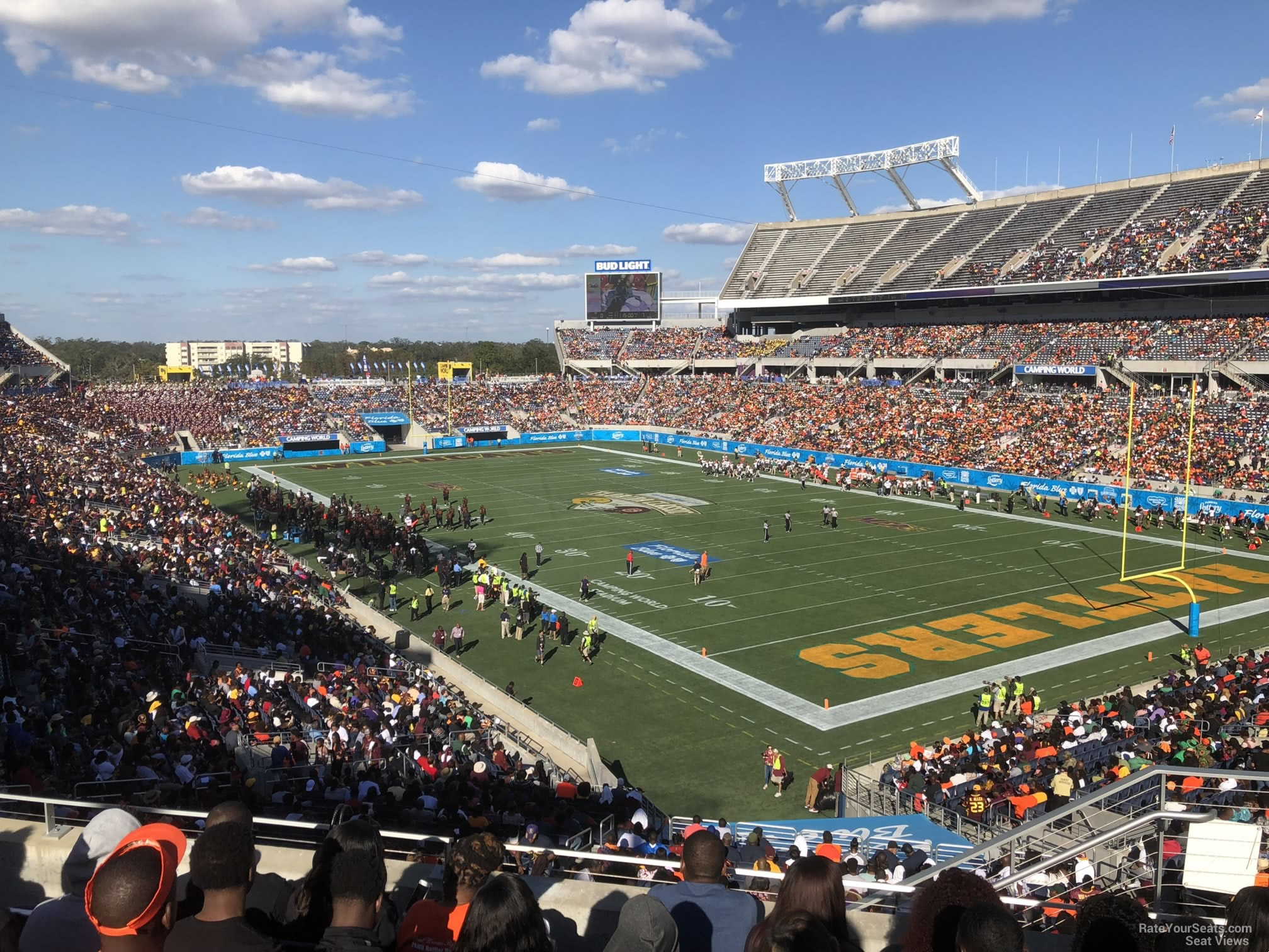section p27, row m seat view  for football - camping world stadium