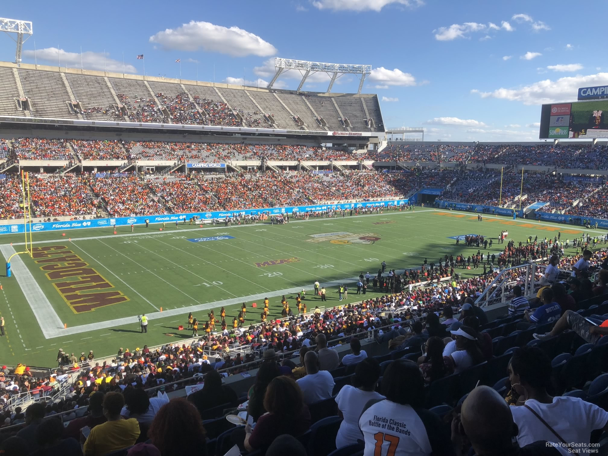 section p41, row m seat view  for football - camping world stadium